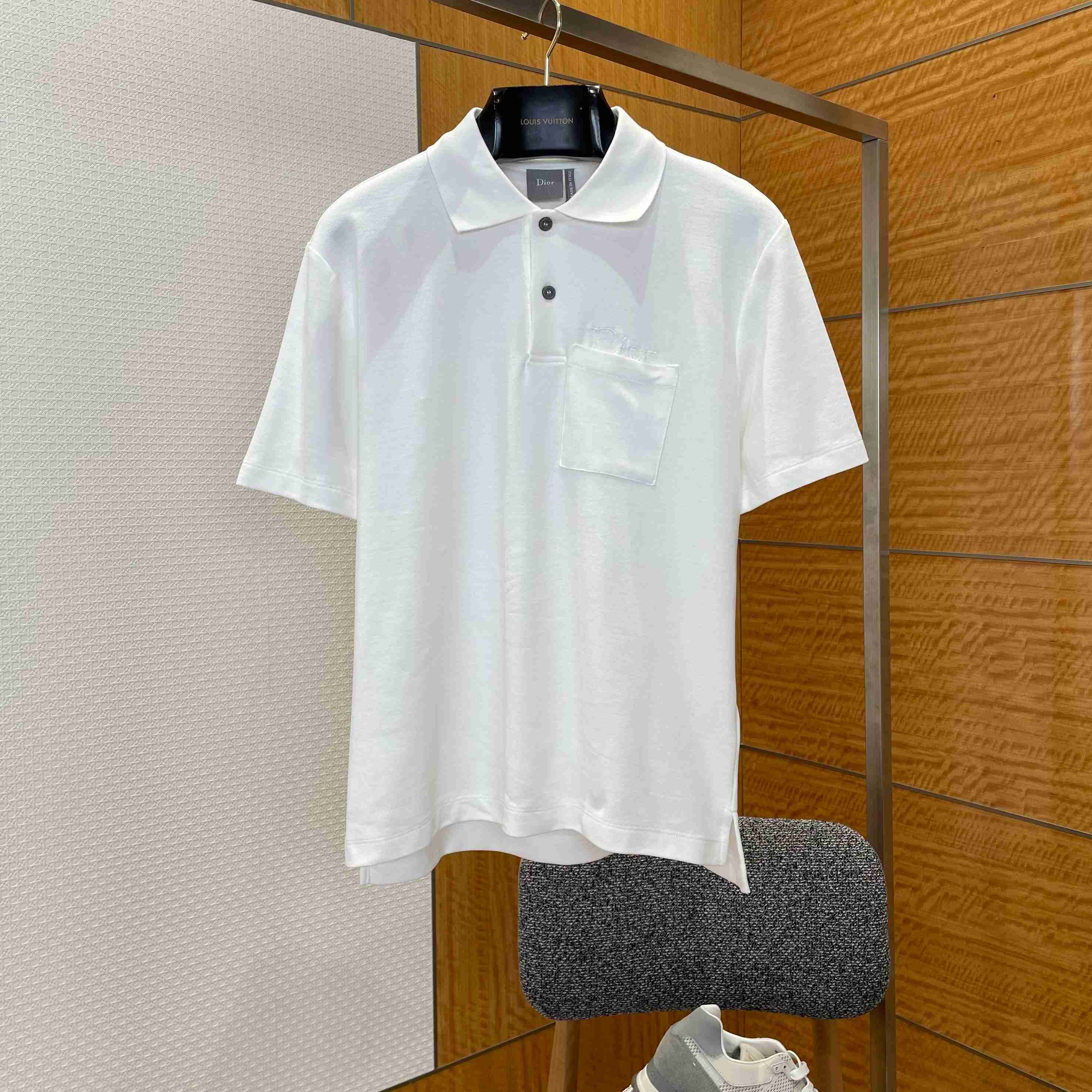 Dior Polo Shirt White Cotton Piqué - DesignerGu
