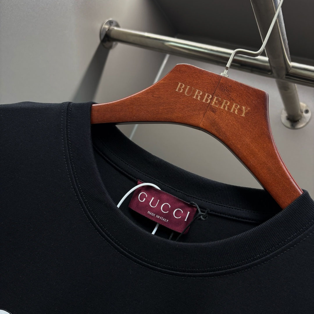 Gucci Printed Cotton Jersey T-shirt - DesignerGu