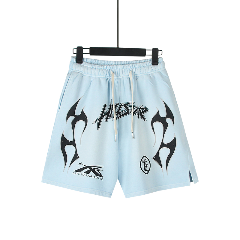 Hellstar Path to Paradise Shorts 'Light Blue' - DesignerGu