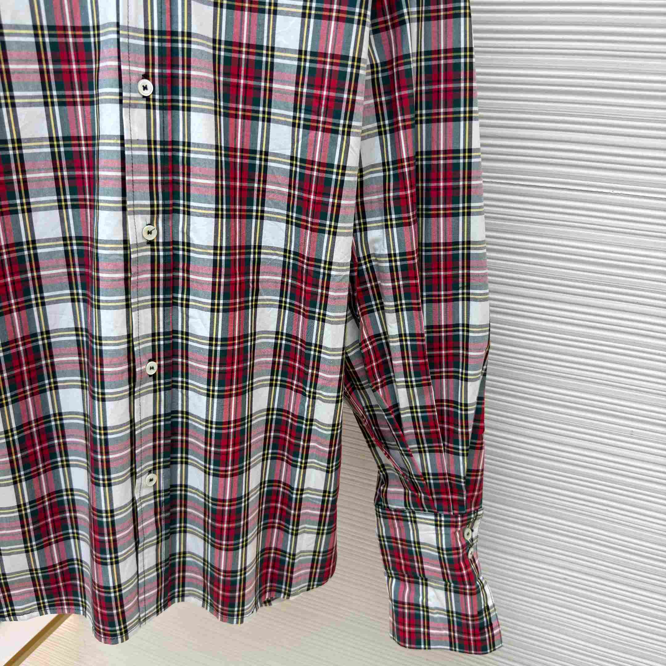 Celine Shirt In Tartan Cotton - DesignerGu
