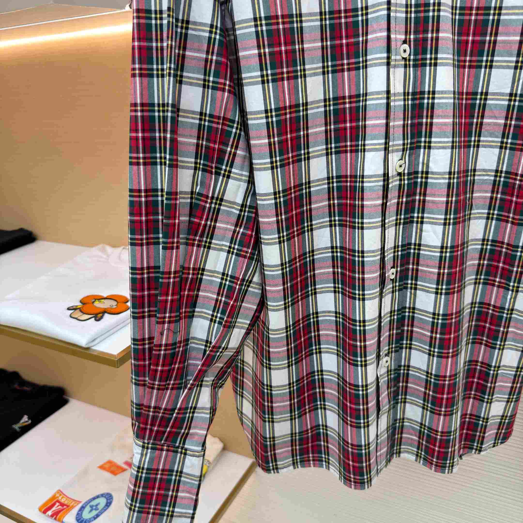 Celine Shirt In Tartan Cotton - DesignerGu