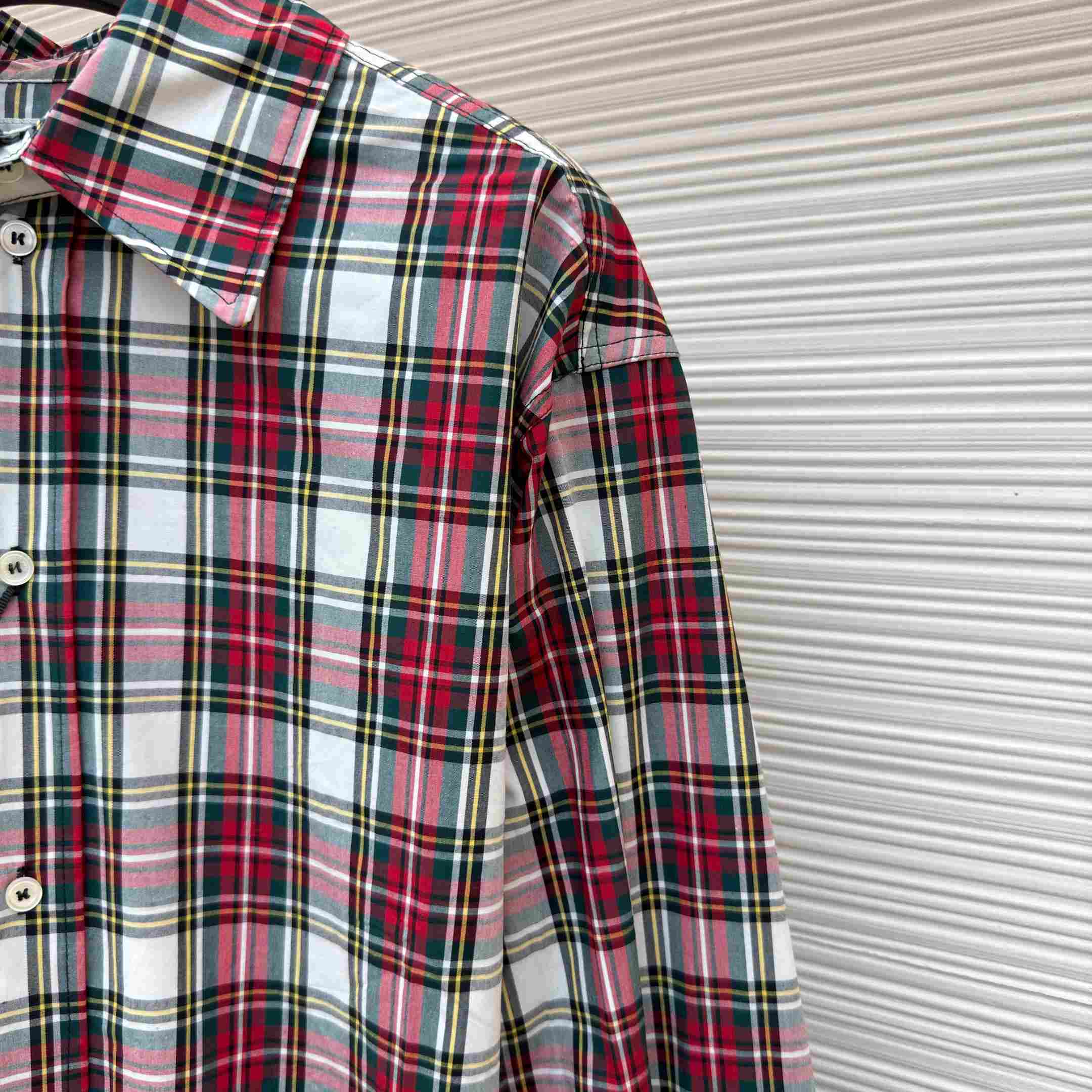 Celine Shirt In Tartan Cotton - DesignerGu