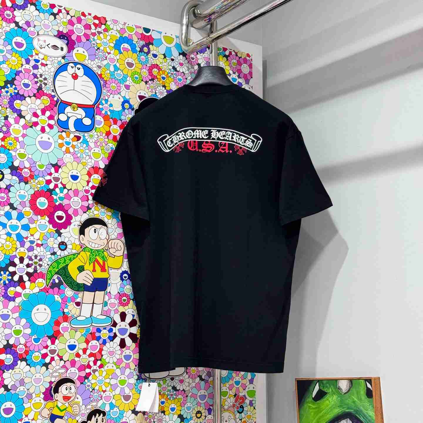Chrome Hearts Scroll Logo Pocket T-Shirt - DesignerGu