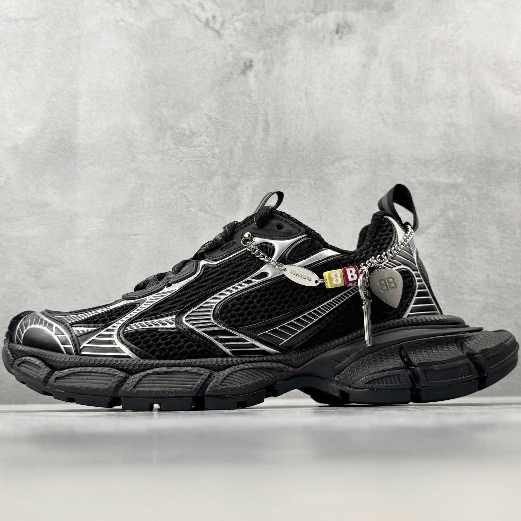 Balenciaga 3xl Sneaker With Charms In Black/Silver - DesignerGu