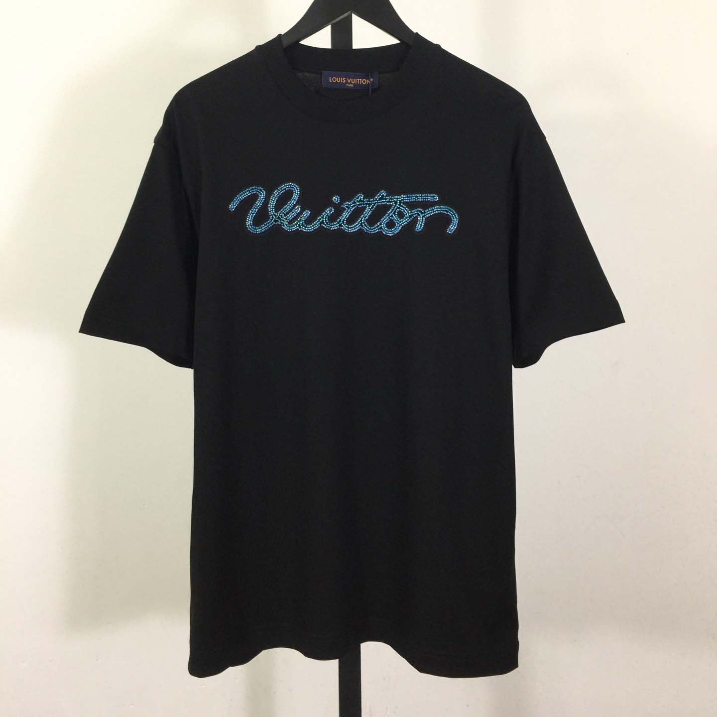 Louis Vuitton Logo Cotton T-Shirt  - DesignerGu