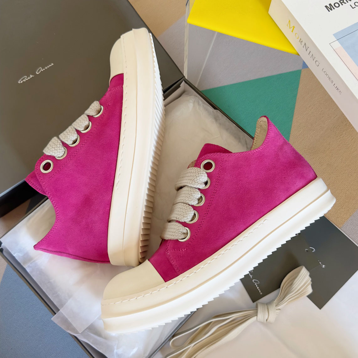 Rick Owens Laces Low-top  Sneakers - DesignerGu