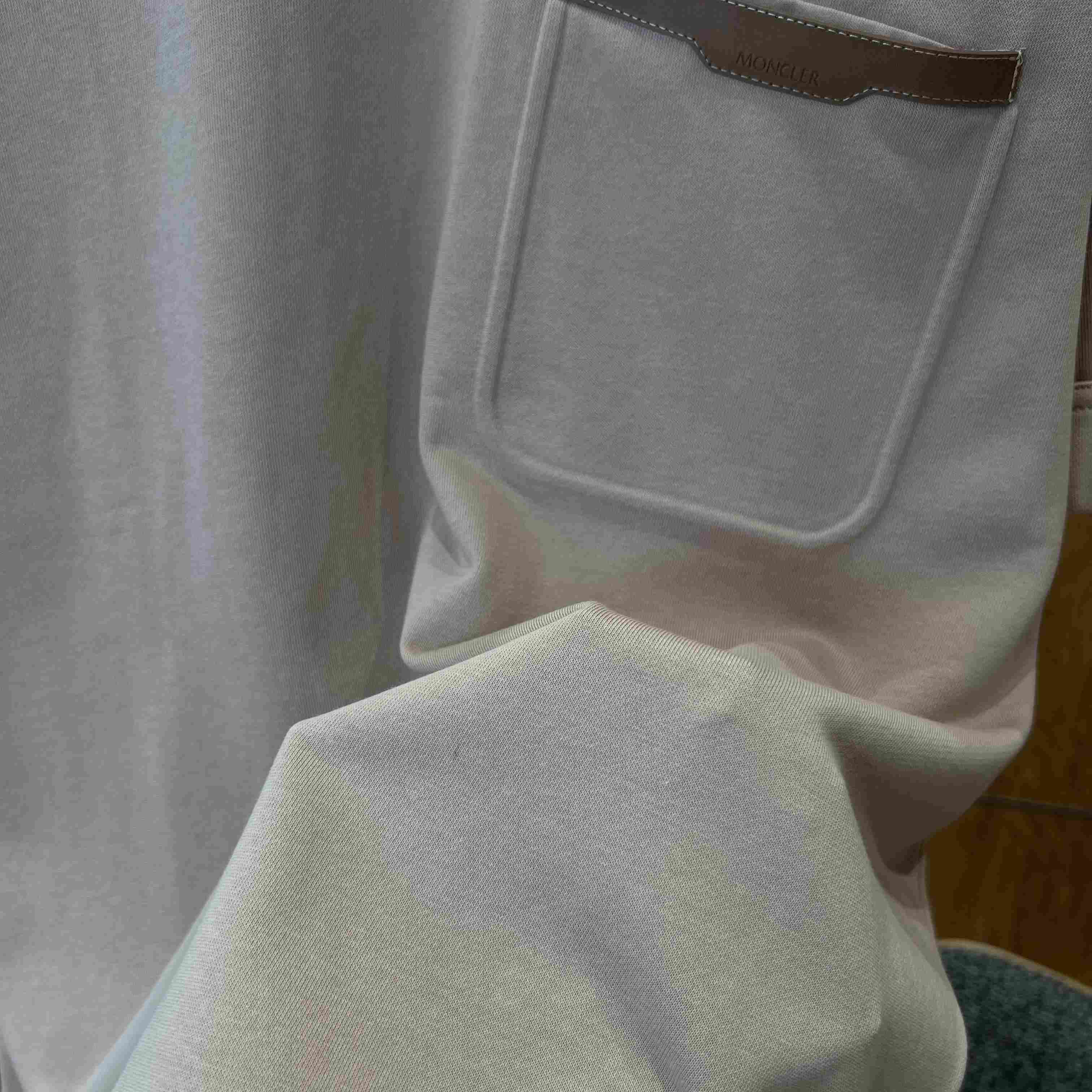 Moncler Leather-Trimmed Cotton T-Shirt - DesignerGu