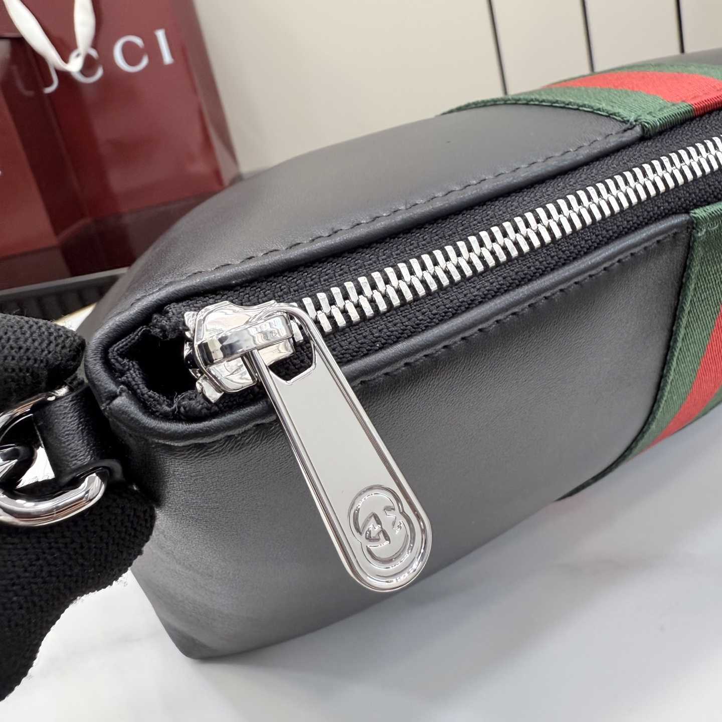 Gucci Web Trademark Medium Pouch - DesignerGu