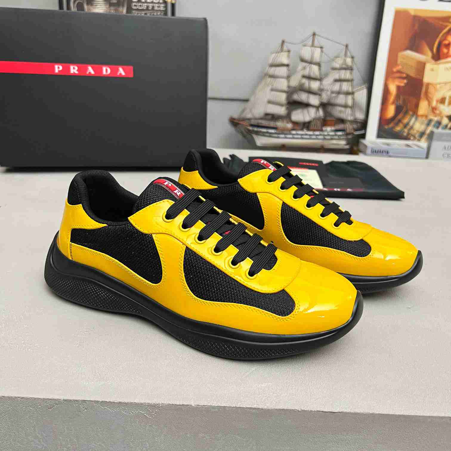 Prada America's Cup 'Yellow Black' - DesignerGu
