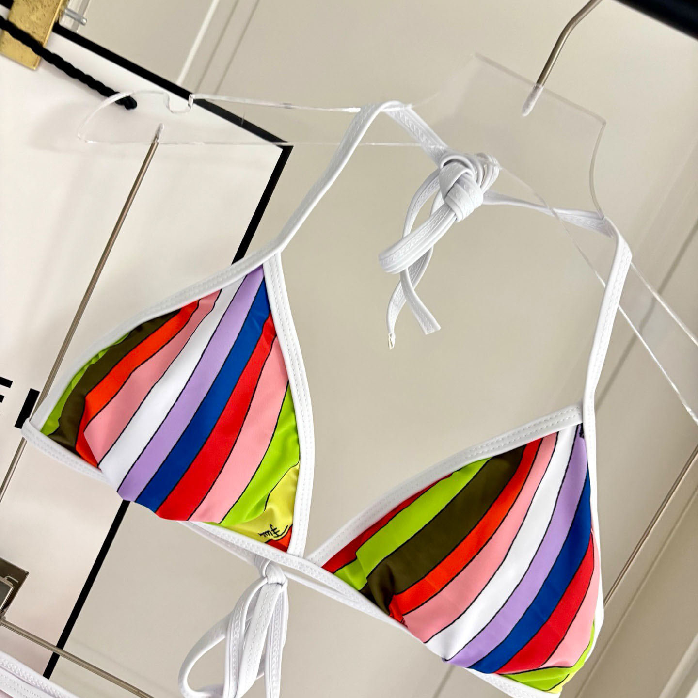Pucci Iride-Print Bikini Top And Bikini Briefs - DesignerGu