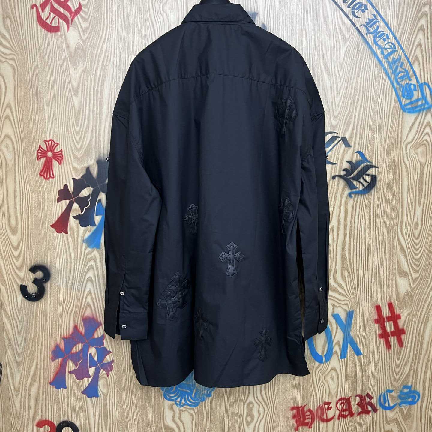 Chrome Hearts  Oversized Cross Patch Shirt - DesignerGu