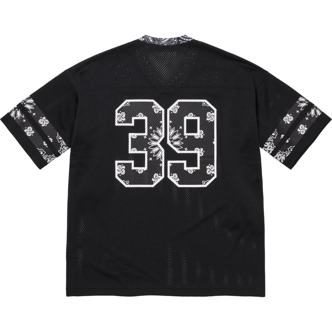 Supreme Bandana Football Jersey 'Black' - DesignerGu
