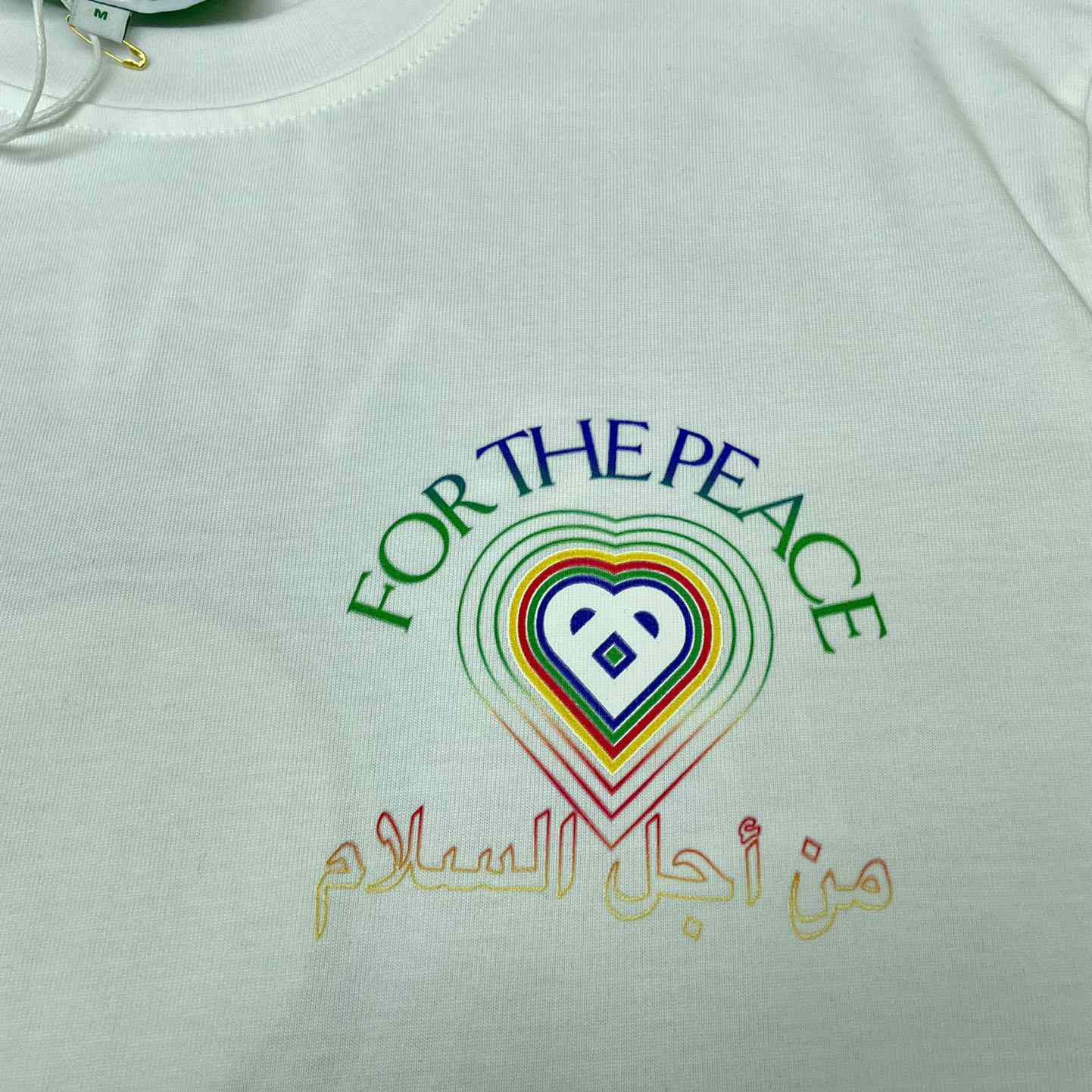 Casablanca For The Peace Gradient Printed T-Shirt 'White' CA5073 - DesignerGu