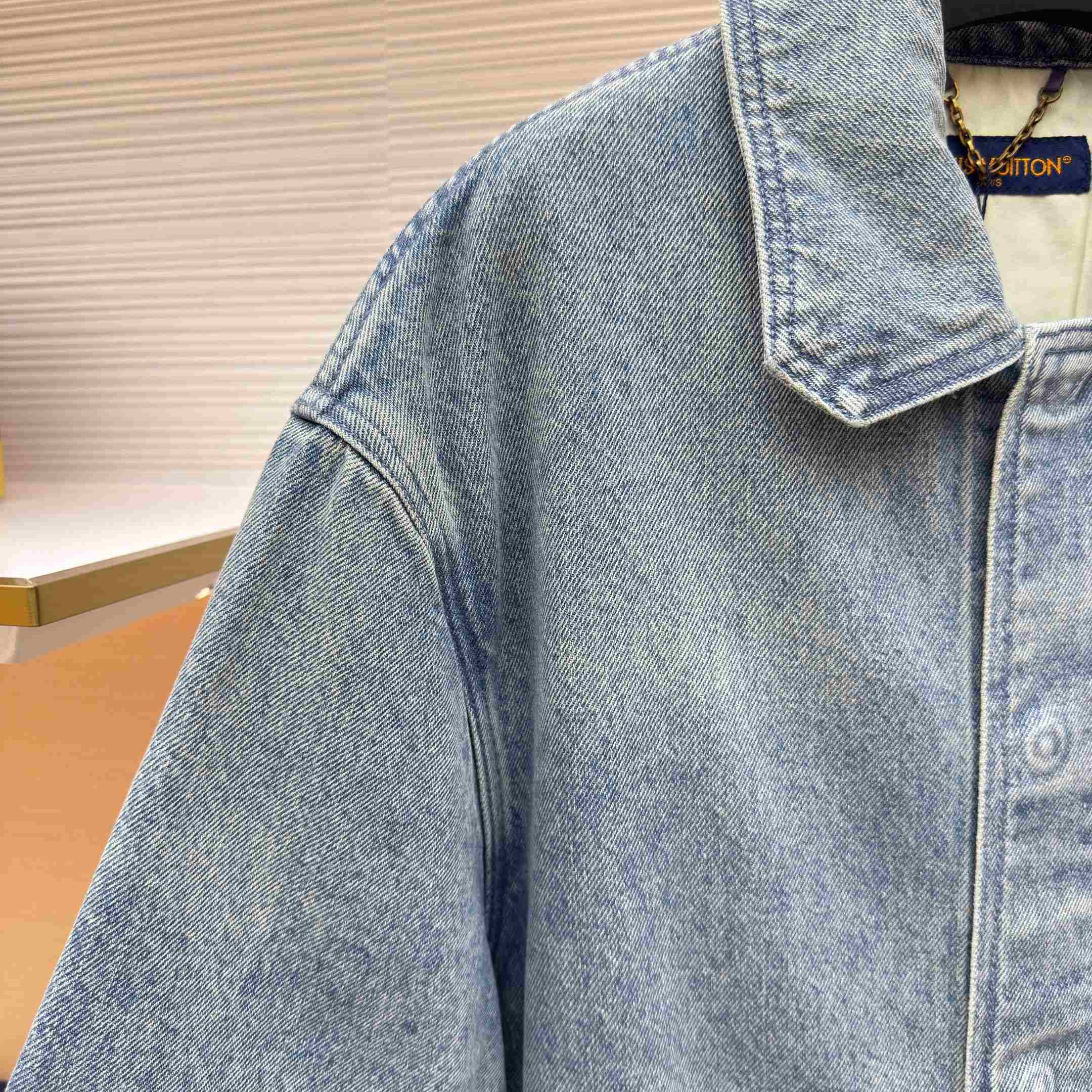 Louis Vuitton Short Sleeve Denim Workwear Shirt - DesignerGu