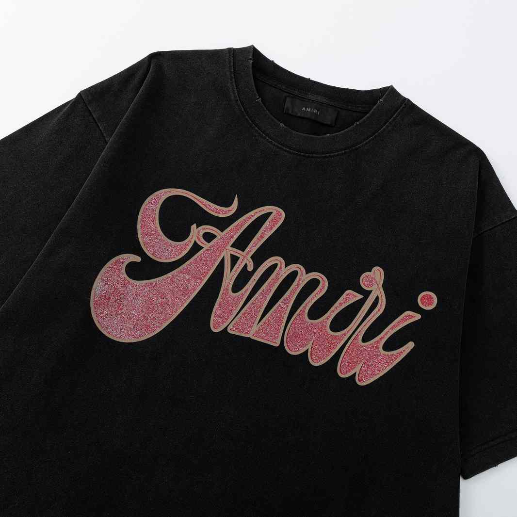 Amiri Logo-Print T-Shirt - DesignerGu