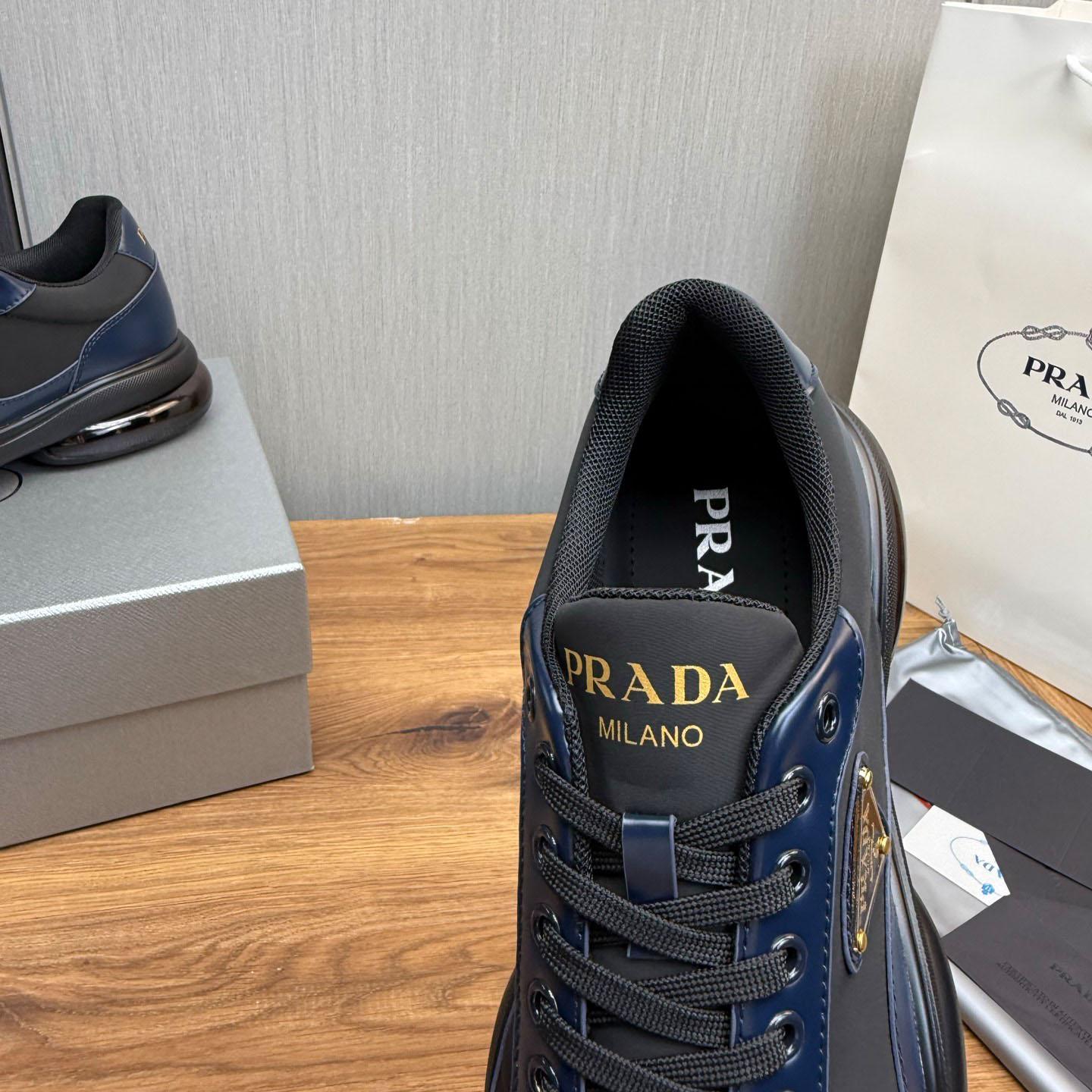 Prada Leather Sneakers - DesignerGu