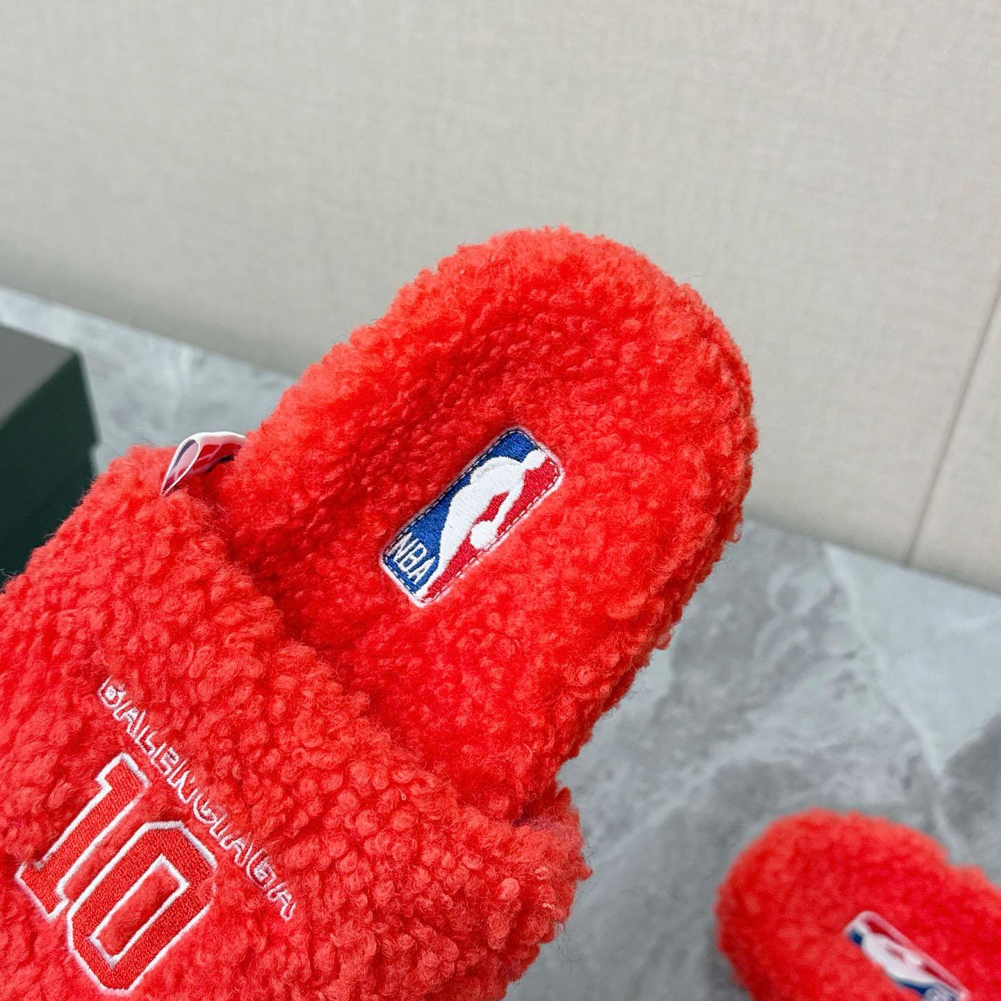 Balenciaga | Nba Collaboration Furry Open Mule - DesignerGu