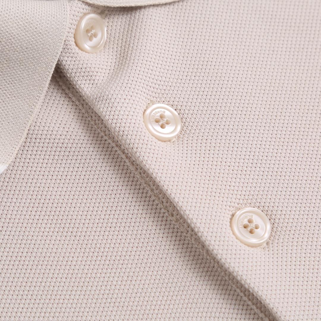 Burberry Logo Collar Cotton Polo Shirt - DesignerGu