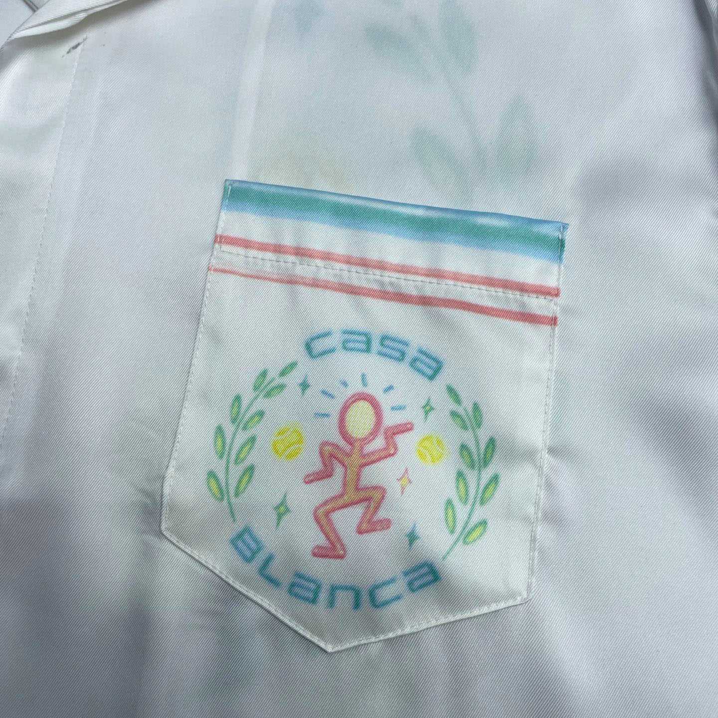 Casablanca Graphic-Print Silk Shirt  CA3576 - DesignerGu