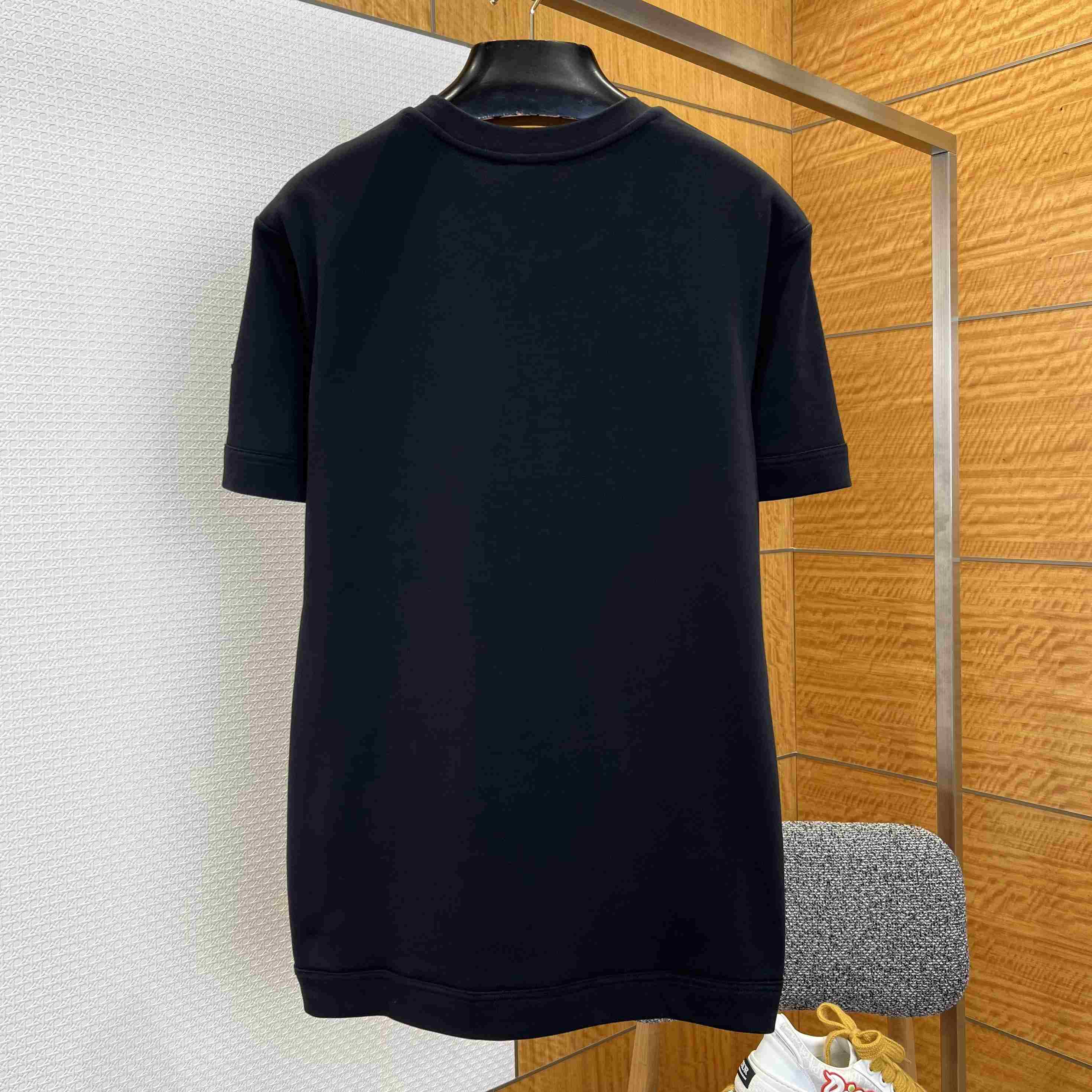 Moncler Leather-Trimmed Cotton T-Shirt - DesignerGu
