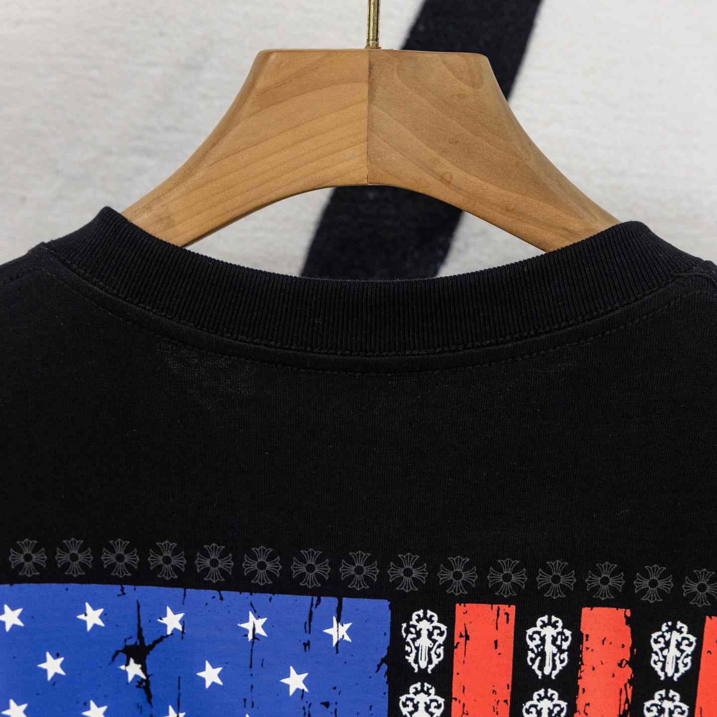 Chrome Hearts USA Flag Tee 'Black' - DesignerGu