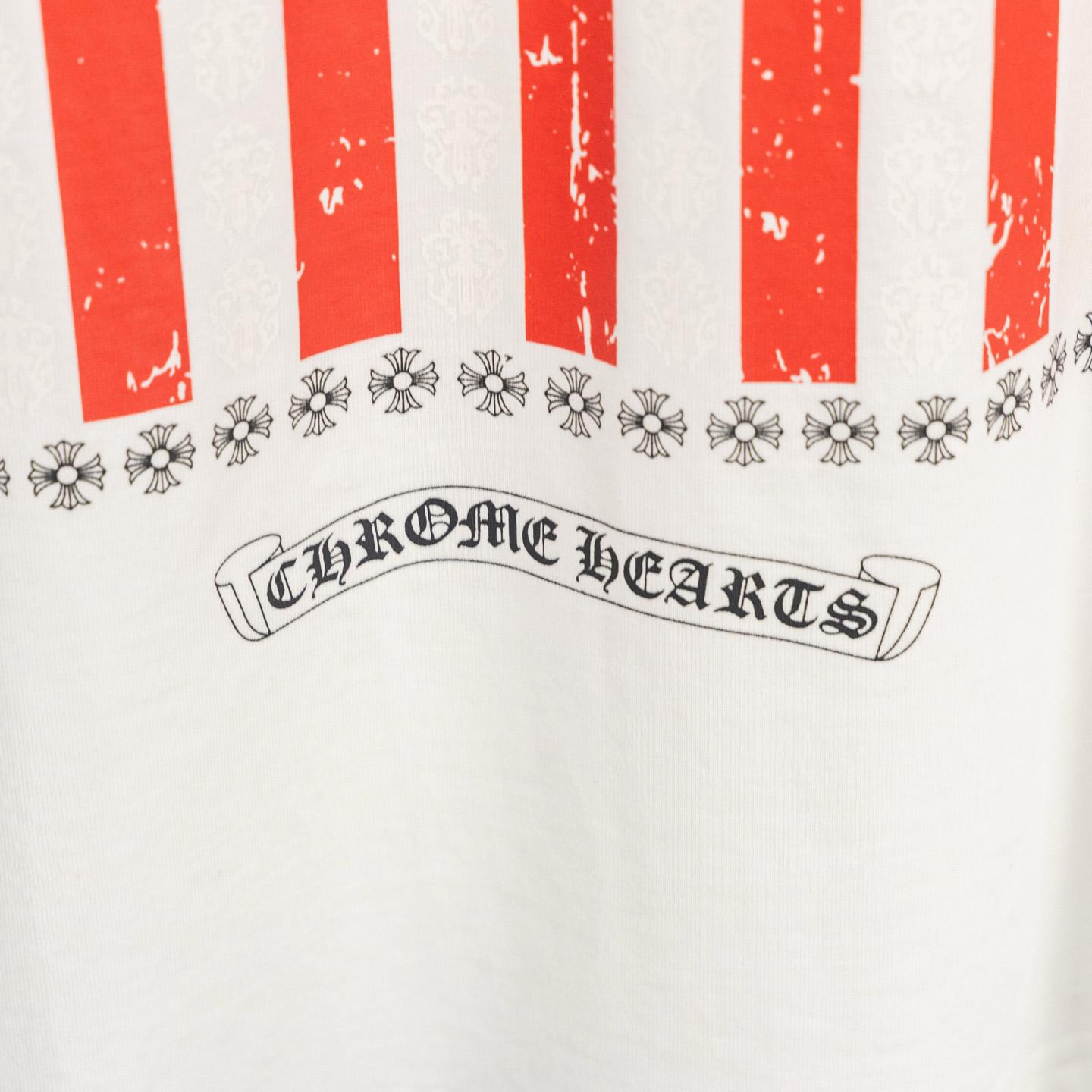 Chrome Hearts USA Flag Tee 'White' - DesignerGu