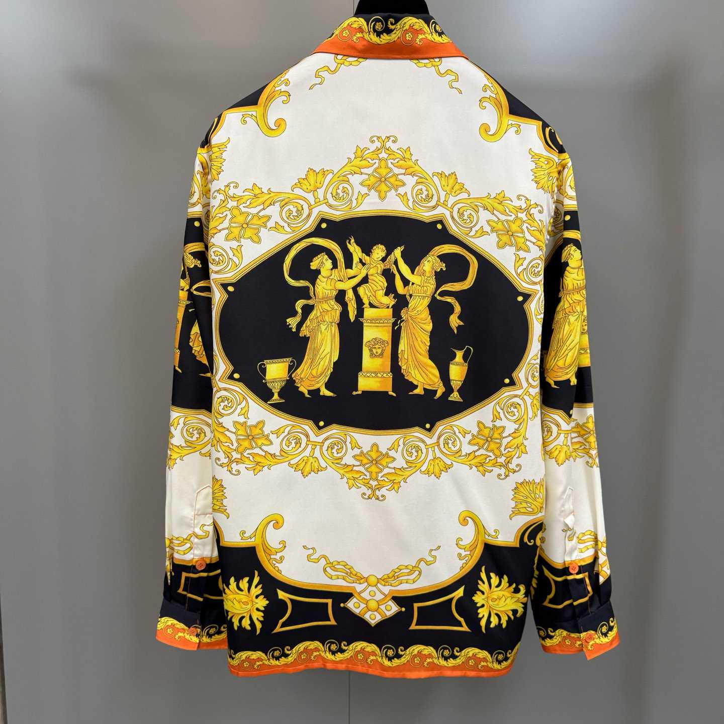 Versace Printed Silk Twill Regular Shirt - DesignerGu