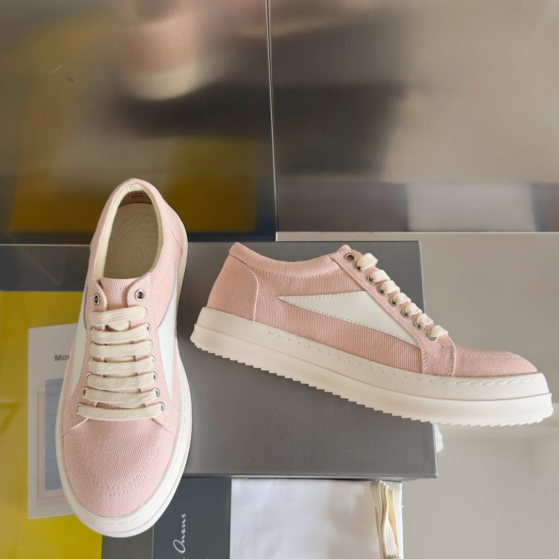 Rick Owens EDFU Vintage Low 'Faded Pink' - DesignerGu