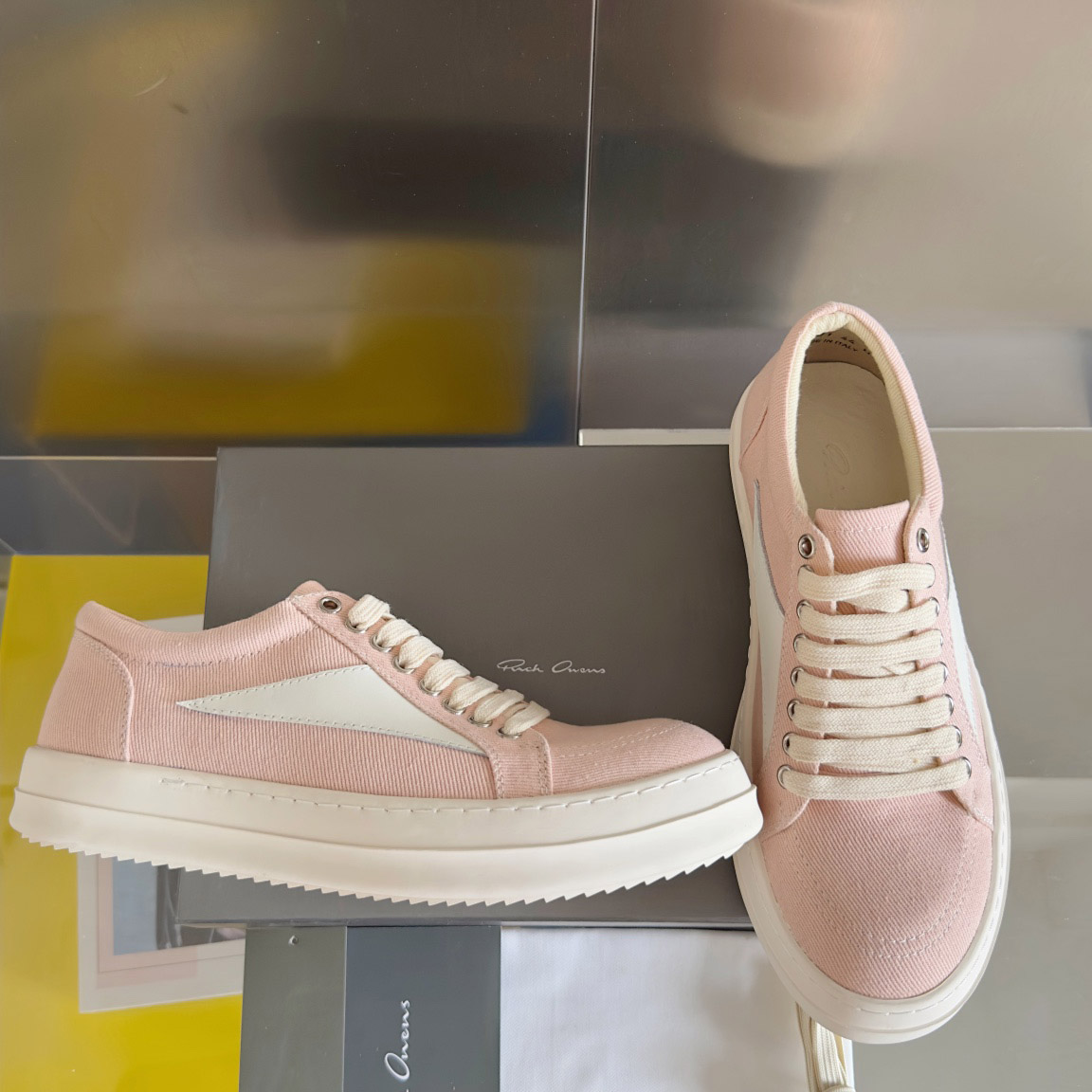 Rick Owens EDFU Vintage Low 'Faded Pink' - DesignerGu