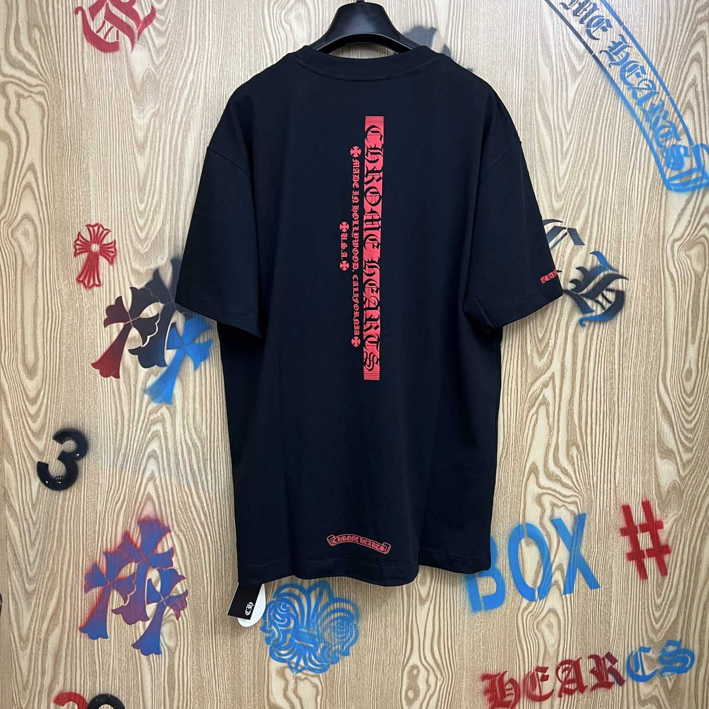 Chrome Hearts Vertical Logo T-Shirt   'Black' - DesignerGu