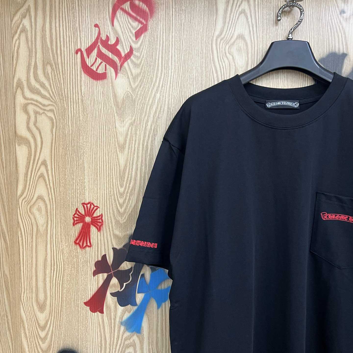 Chrome Hearts Vertical Logo T-Shirt   'Black' - DesignerGu