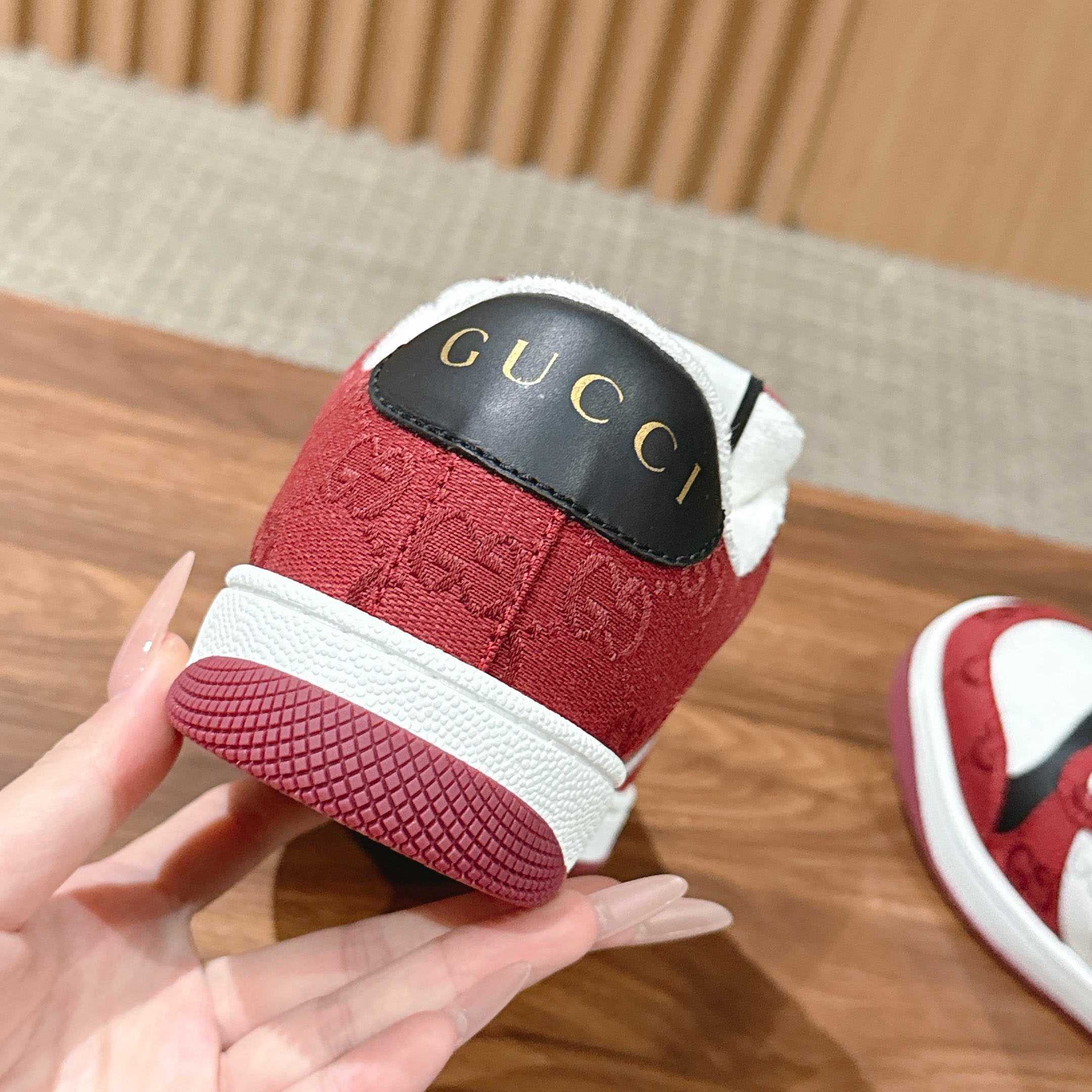 Gucci Screener Sneaker 'Rosso Ancora' - DesignerGu