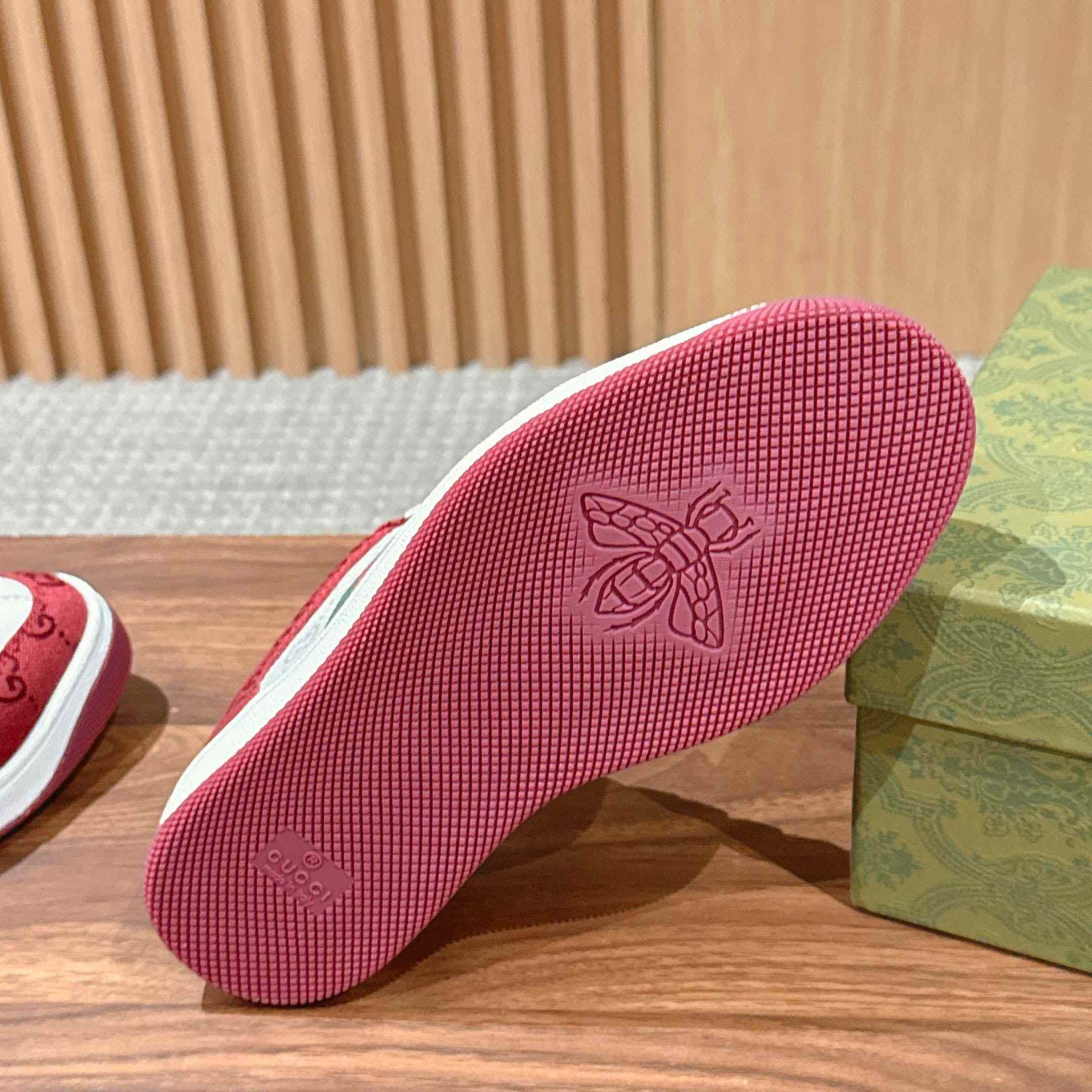 Gucci Screener Sneaker 'Rosso Ancora' - DesignerGu