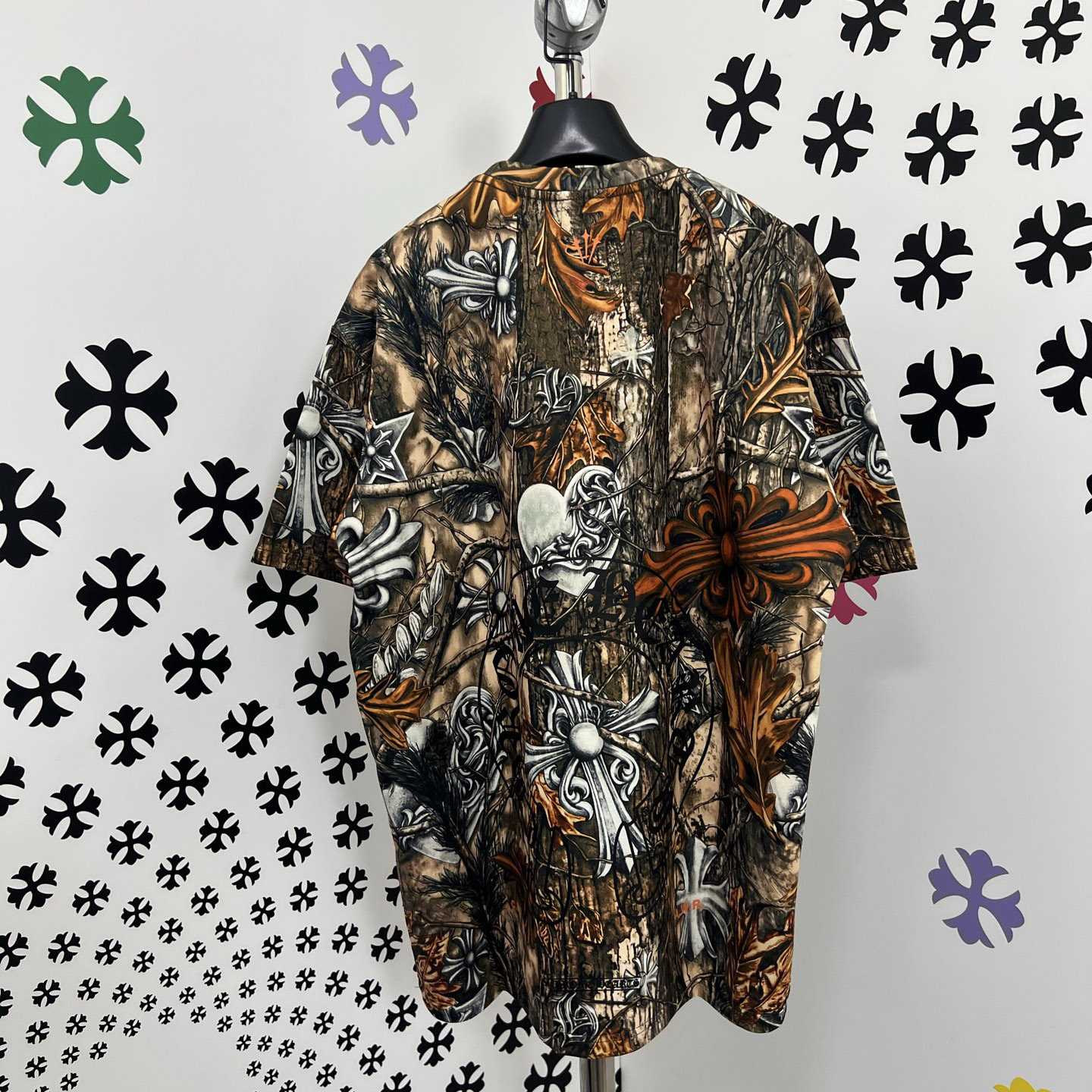 Chrome Hearts X Nike NOCTA Camouflage Horseshoe Logo T-Shirt - DesignerGu