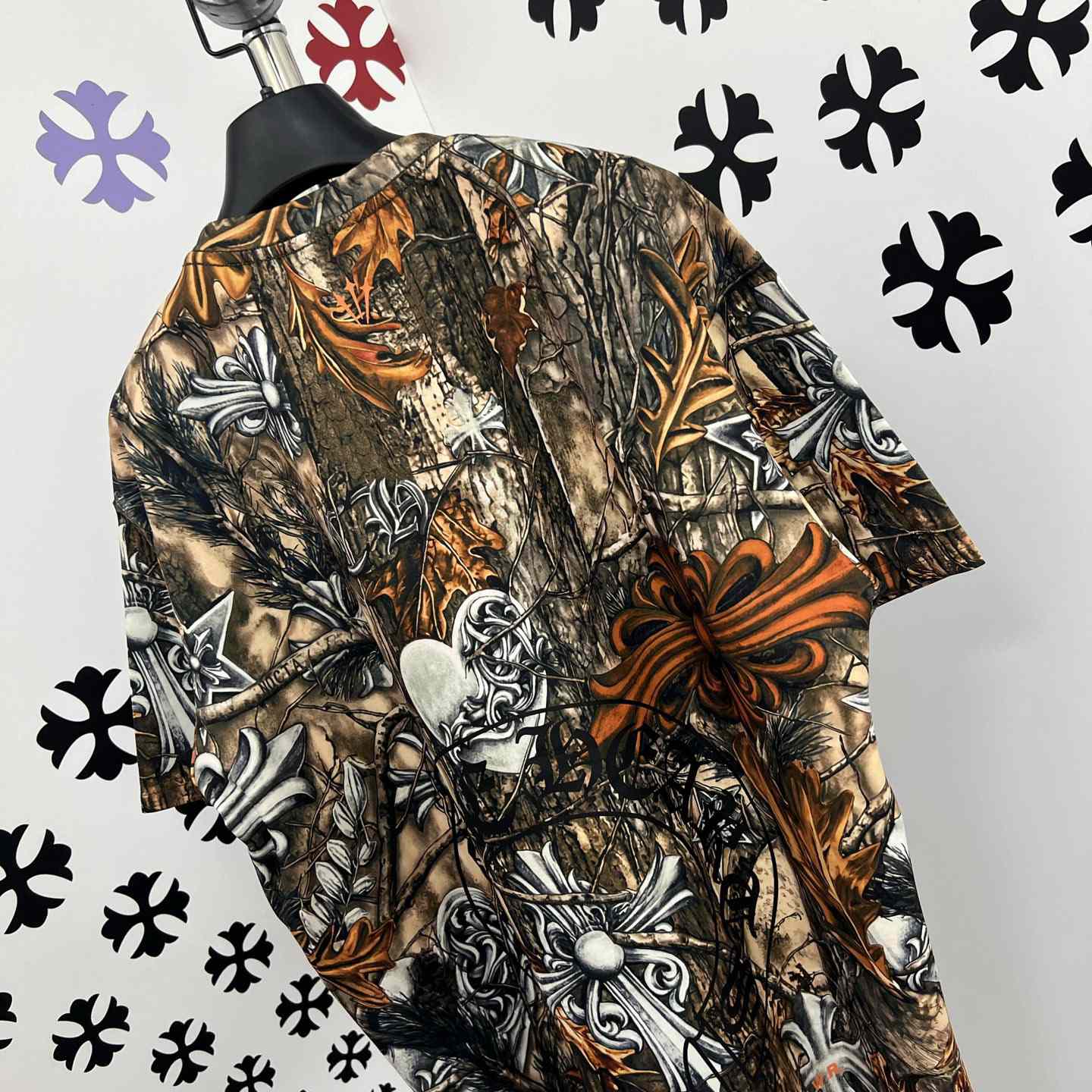 Chrome Hearts X Nike NOCTA Camouflage Horseshoe Logo T-Shirt - DesignerGu