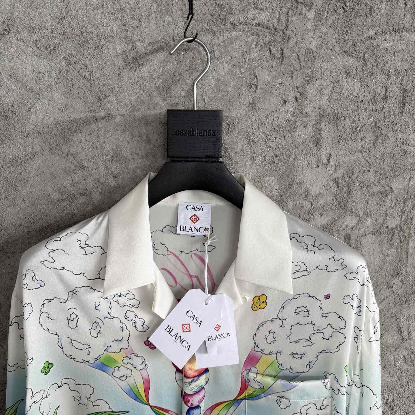 Casablanca Better Days Long Sleeve Silk Shirt  - DesignerGu
