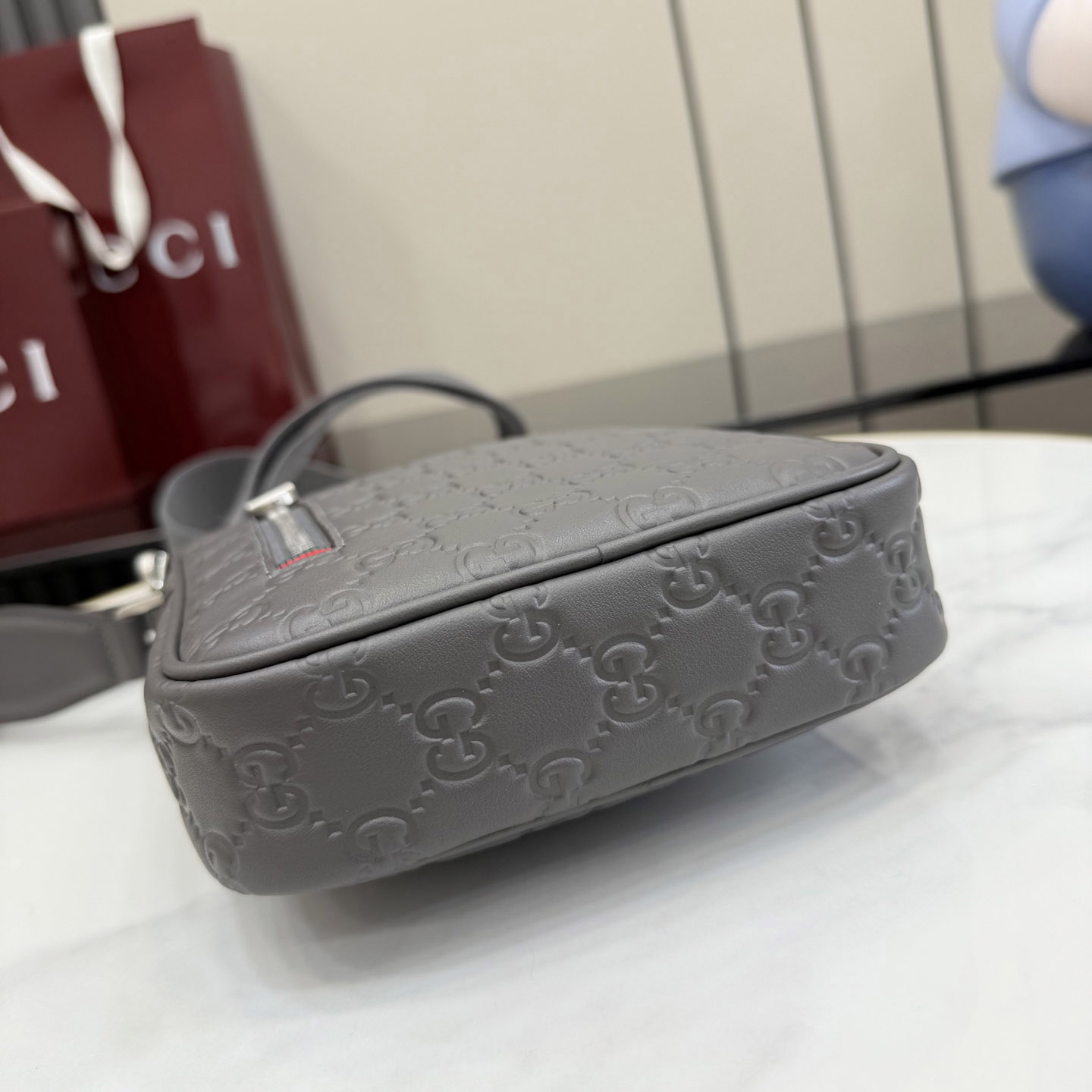 Gucci GG Emblem Small Crossbody Bag 850238 - DesignerGu