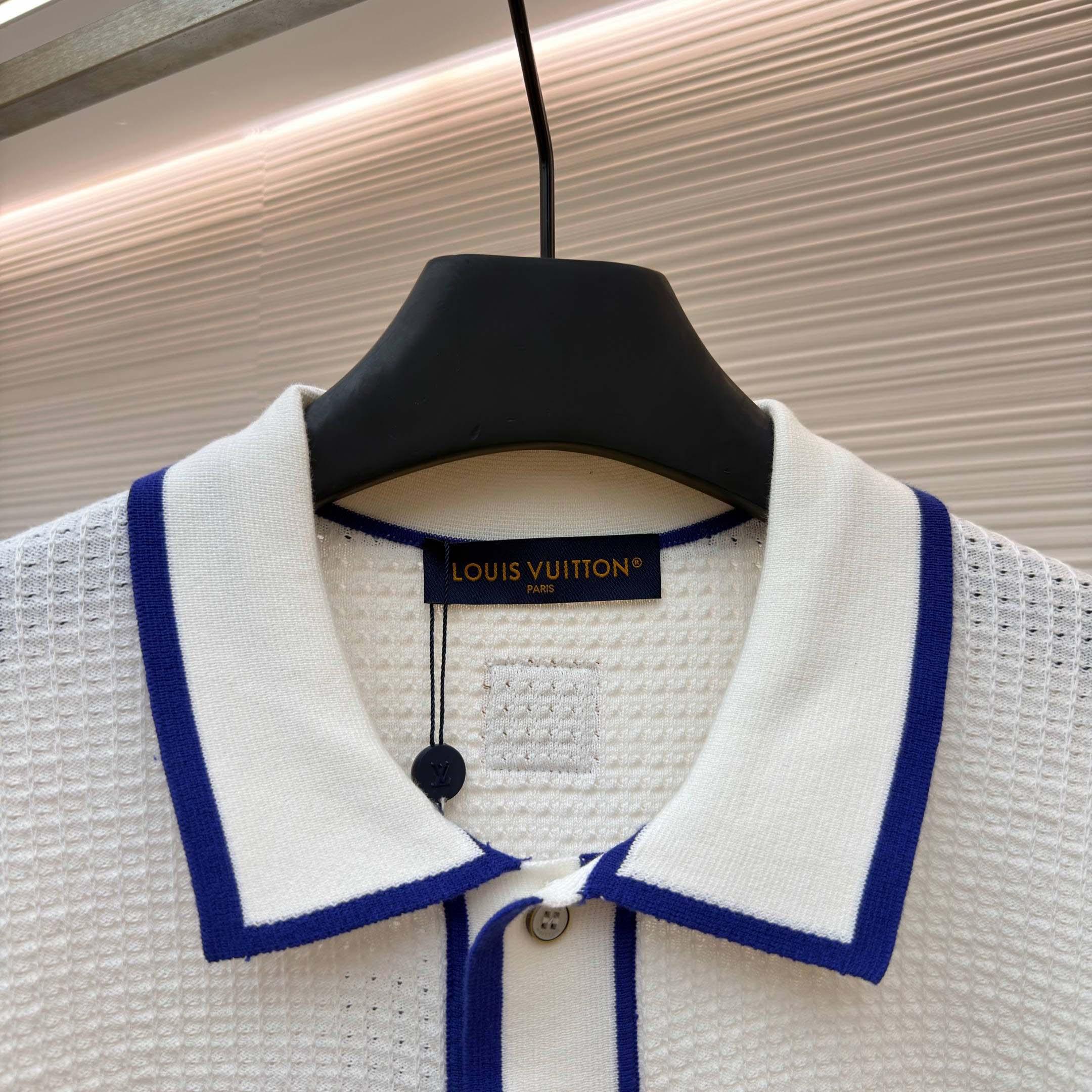 Louis Vuitton Waffle Signature Short-Sleeved Shirt   1AK6WW - DesignerGu