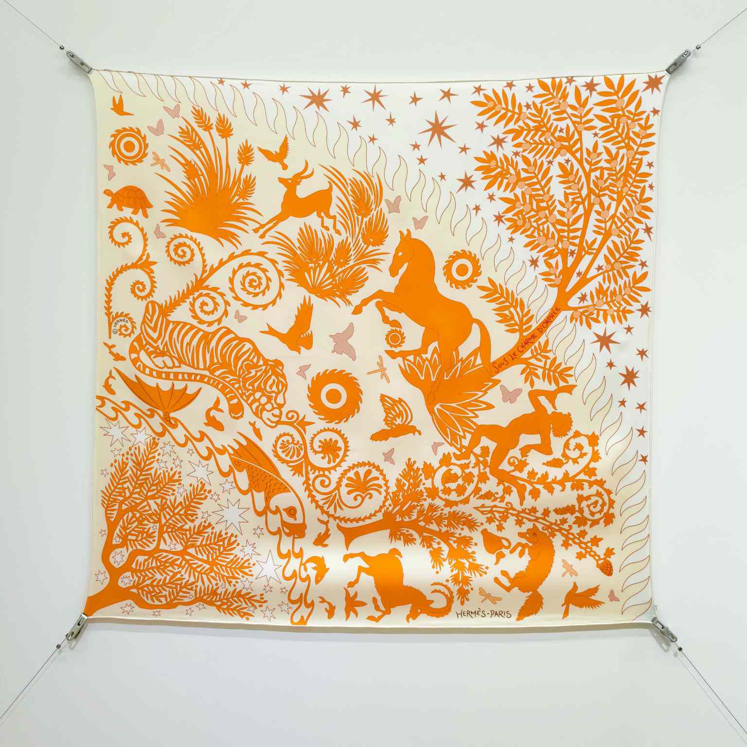 Hermes Sous le Charme D'Orphee Detail Scarf  - DesignerGu