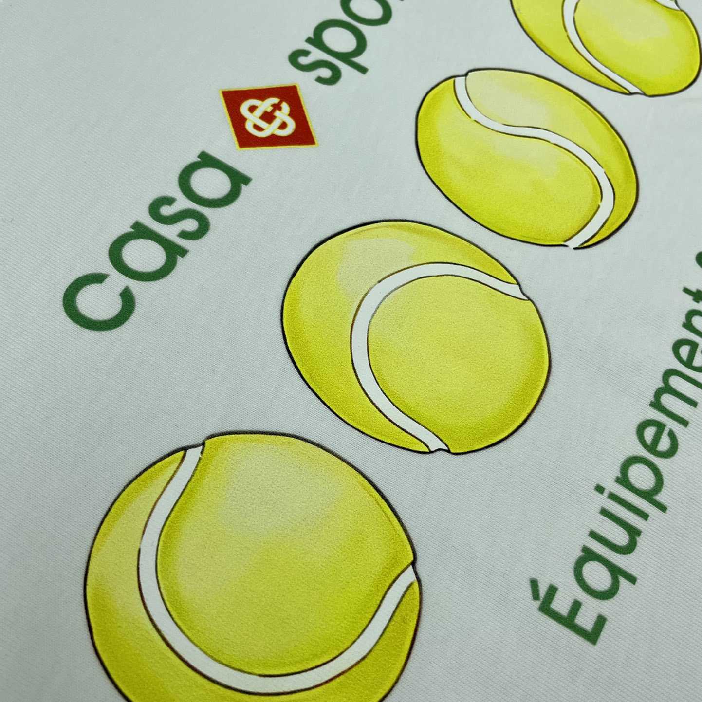 Casablanca Casa Sport Tennis Balls Tee 'Green/White' CA5033 - DesignerGu