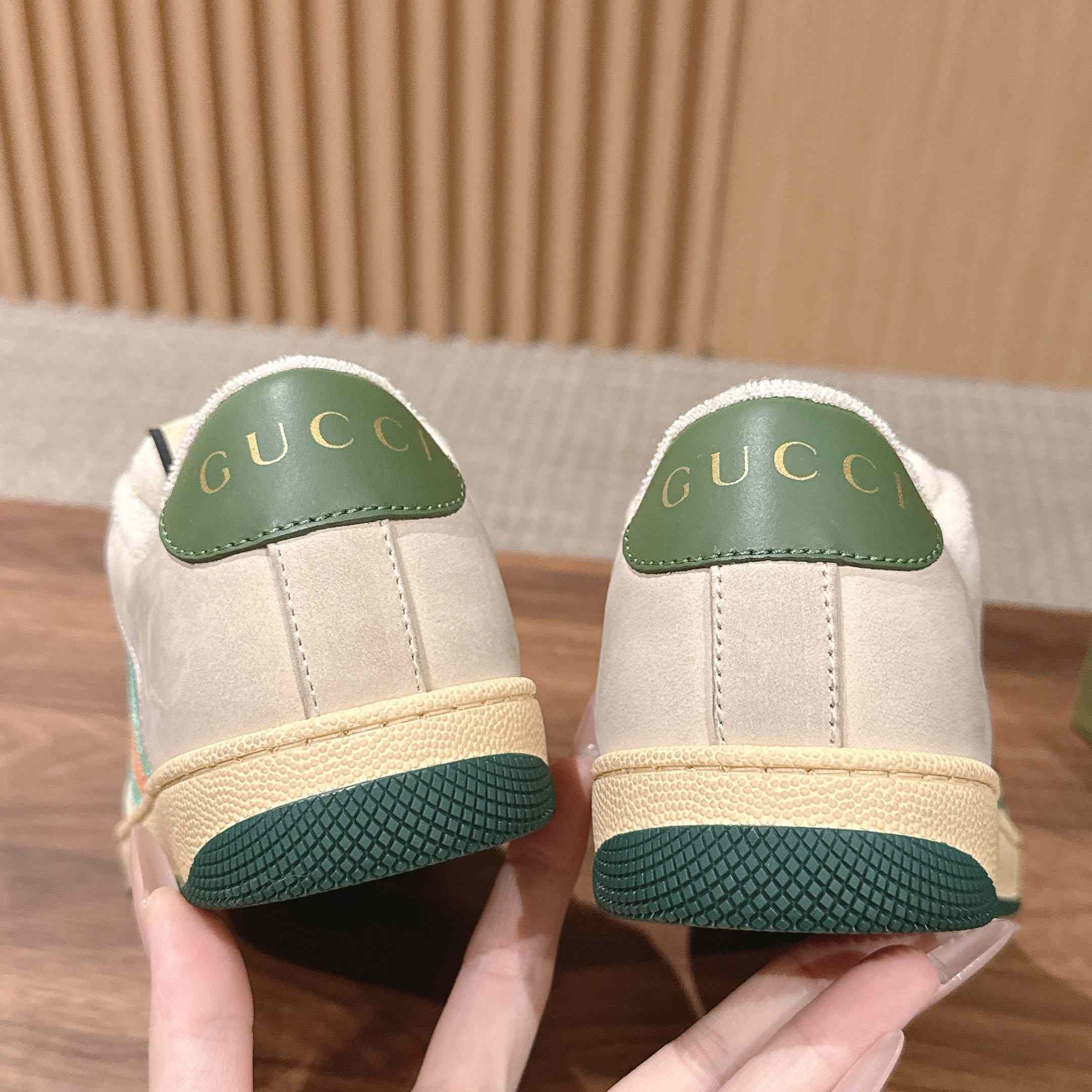 Gucci Screener Distressed 'Green Orange' - DesignerGu