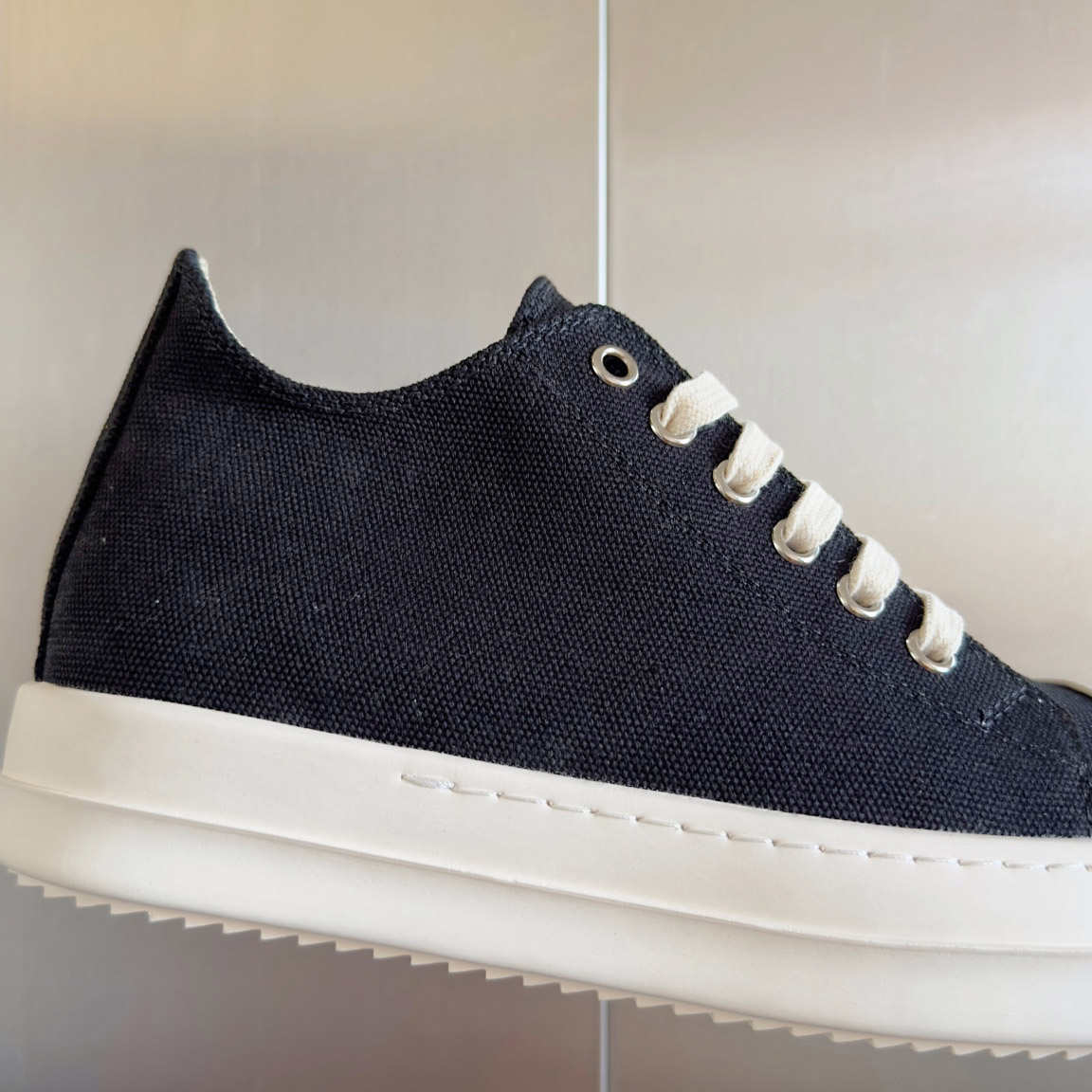 Rick Owens Drkshdw Ramones Canvas Low - DesignerGu