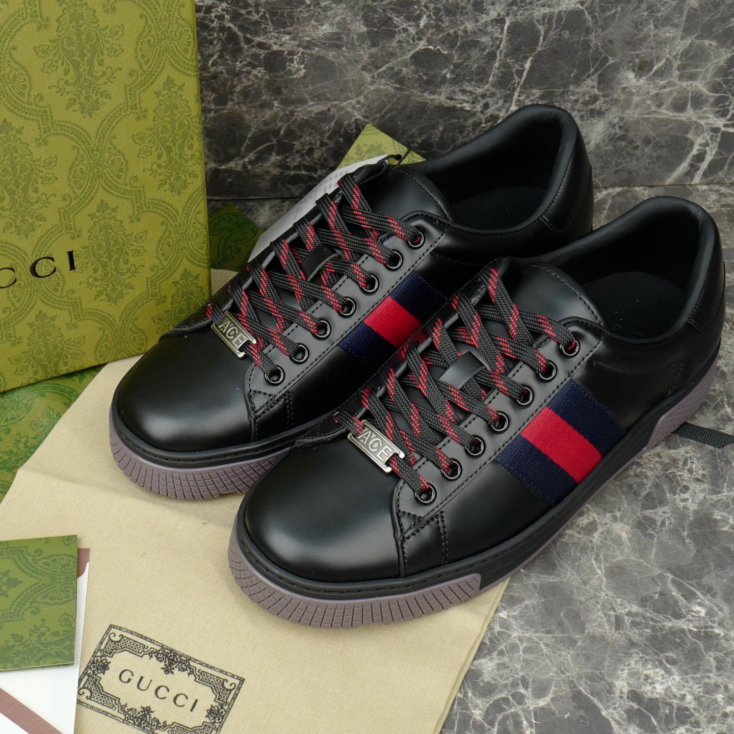 Gucci Ace Sneaker With Web - DesignerGu