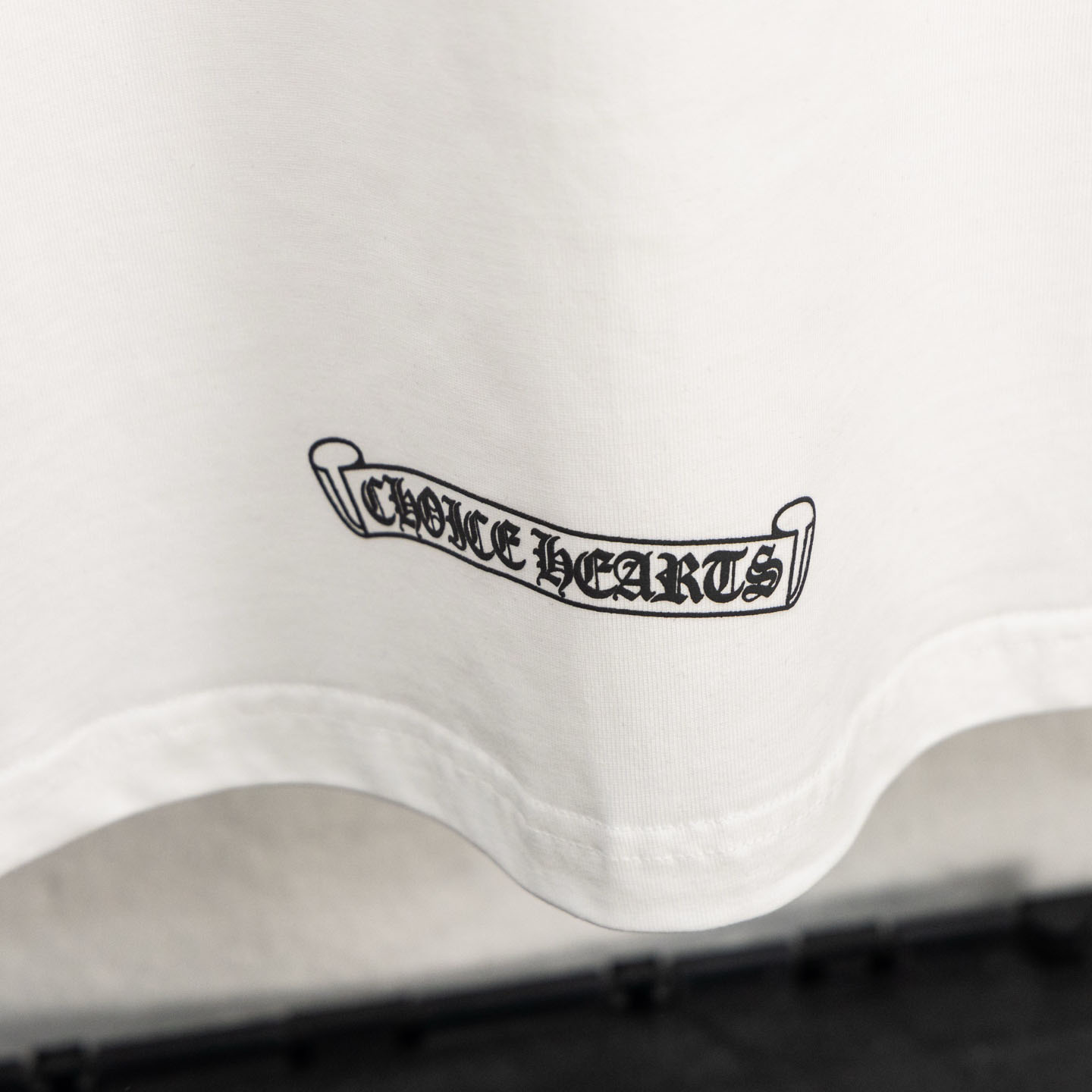 Chrome Hearts Cemetery Cross Tire Tracks T-Shirt 'White' - DesignerGu