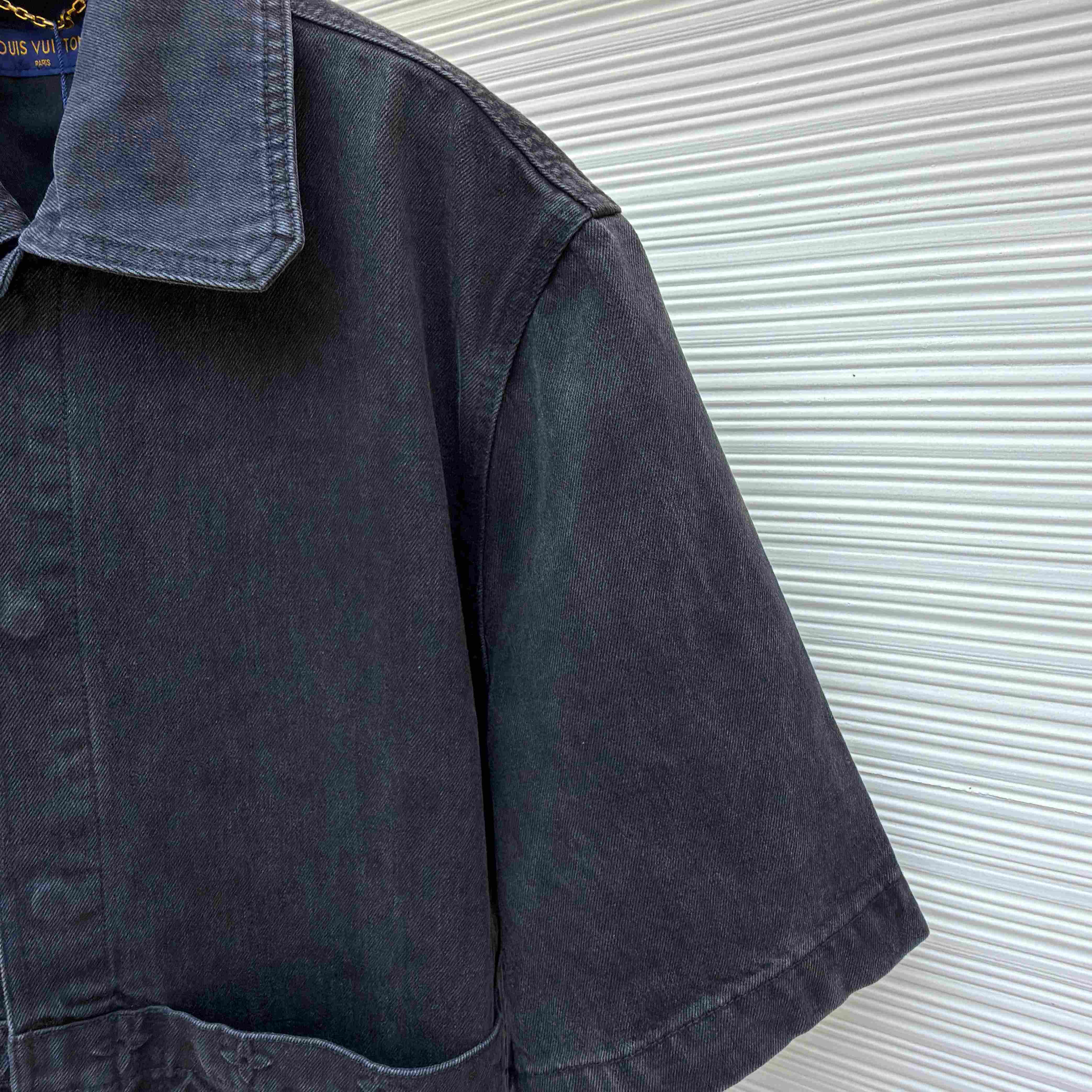 Louis Vuitton Short Sleeve Denim Workwear Shirt - DesignerGu