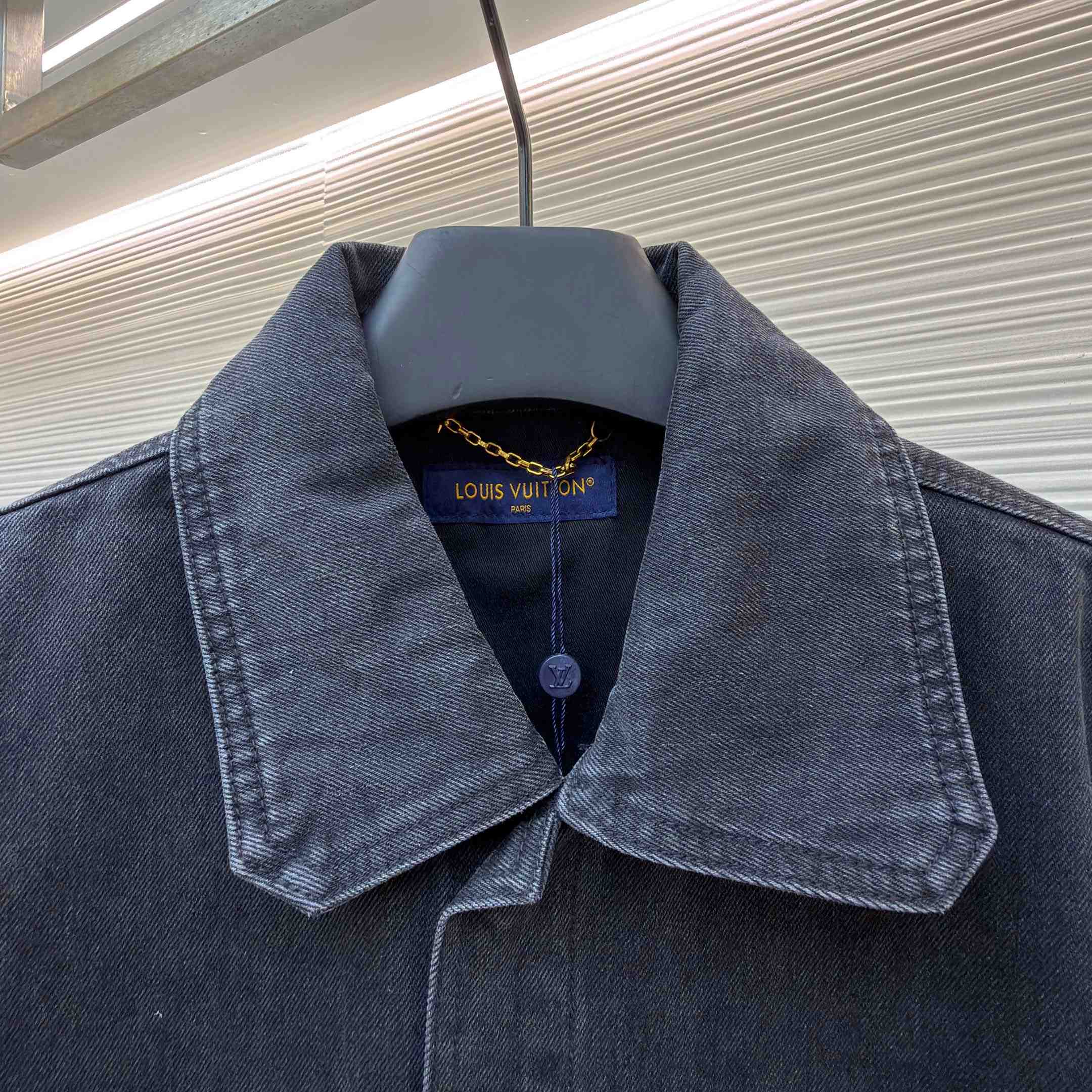 Louis Vuitton Short Sleeve Denim Workwear Shirt - DesignerGu
