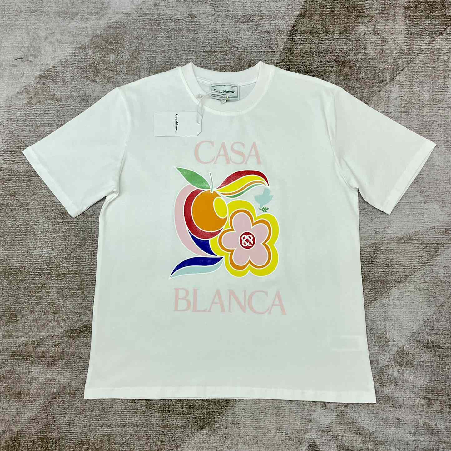 Casablanca Le Pouvoir Des Fleurs T-Shirt 'White' CA5074 - DesignerGu