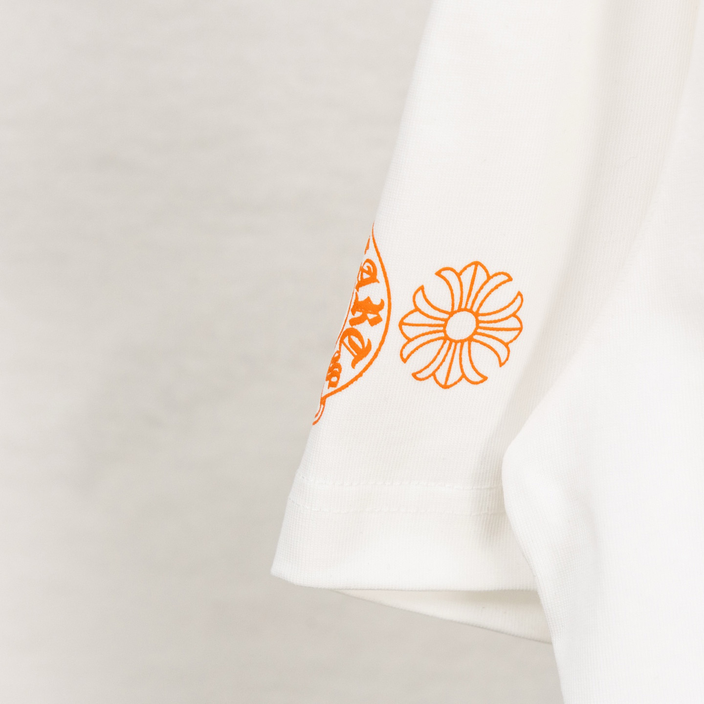 Chrome Hearts Triple Cross T-Shirt 'White/Orange' - DesignerGu