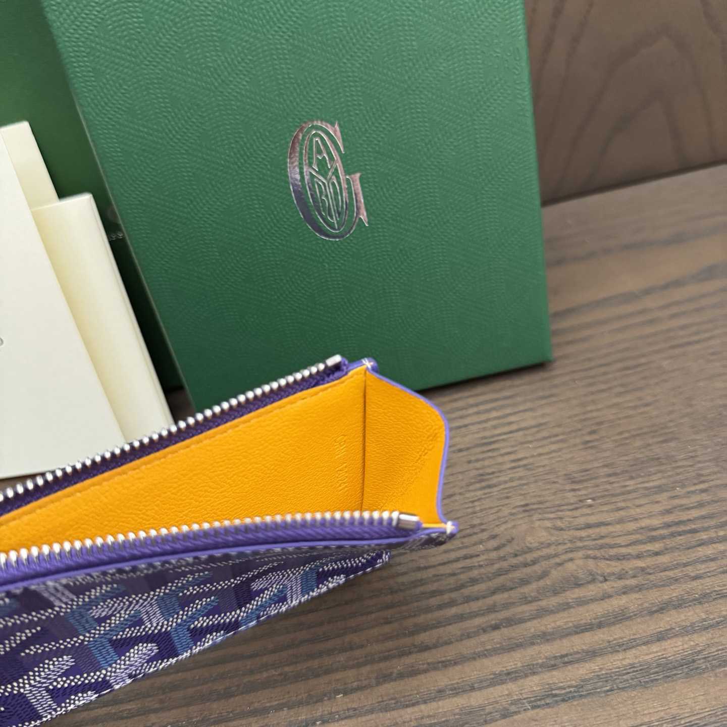 Goyard Bourbon Zipped Card Holder - DesignerGu