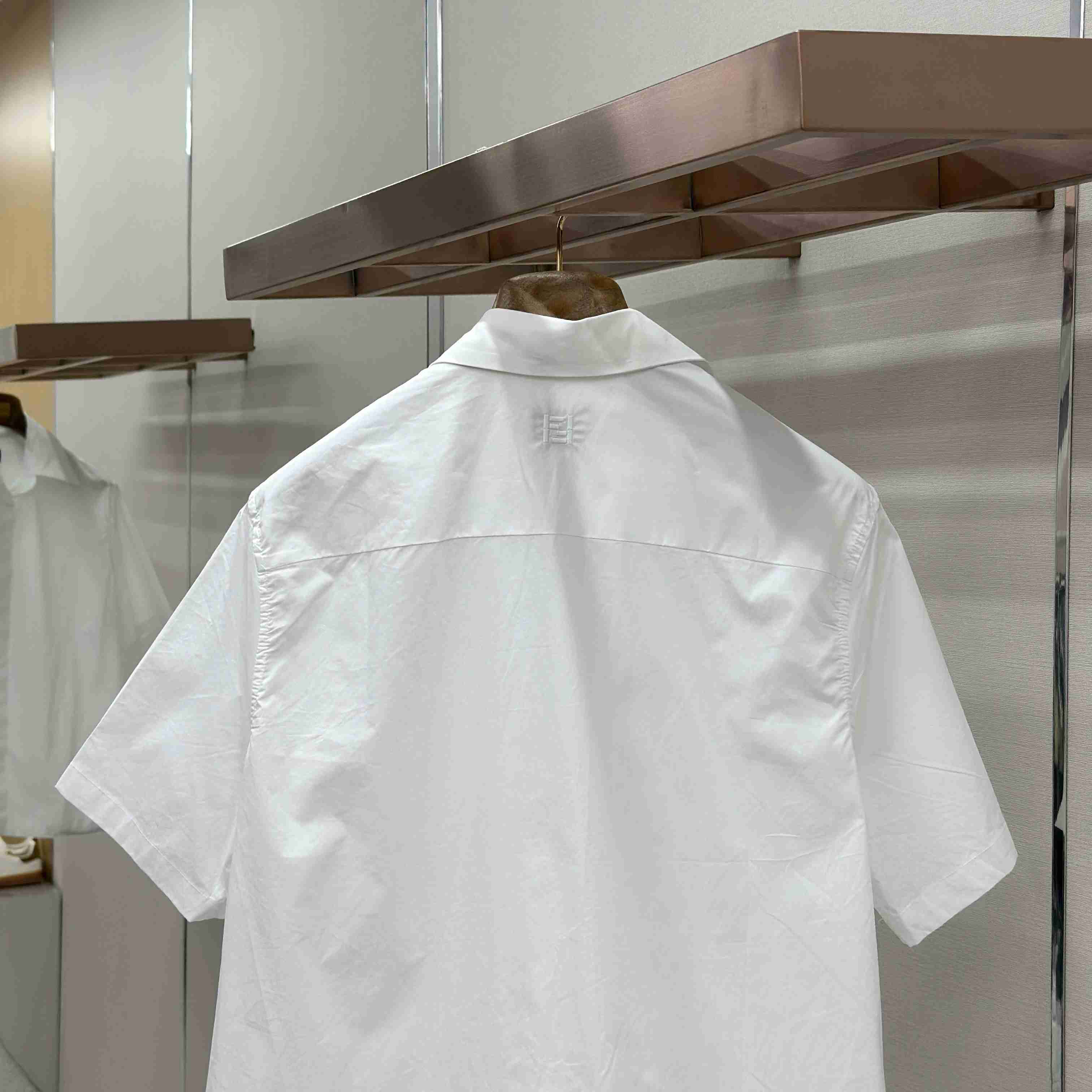 Fendi White Poplin Shirt - DesignerGu